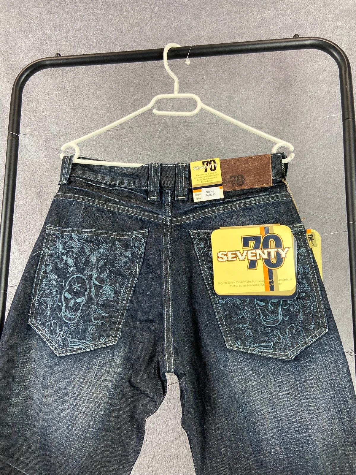 Vintage Seventy70 Y2K Vintage Jeans with Skull Pockets Size 32 Size US 32 / EU 48 - 3 Thumbnail