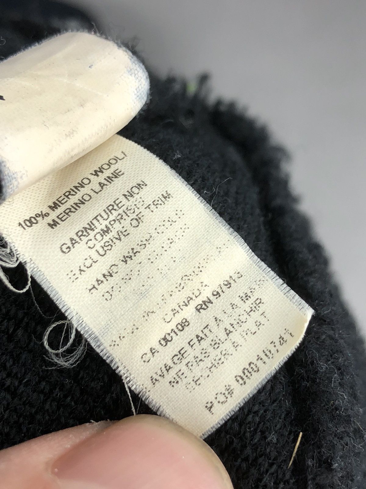 Canada Goose Canada Goose Beanie Hat black/Grey Logo Size ONE SIZE - 4 Thumbnail