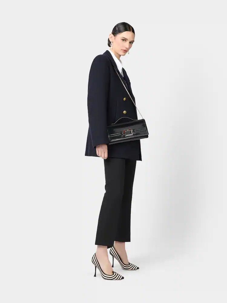Roger Vivier o1s22i1n0824 Size: OS/ Brushed Leather Clutch Bag in Black Size ONE SIZE - 7 Thumbnail