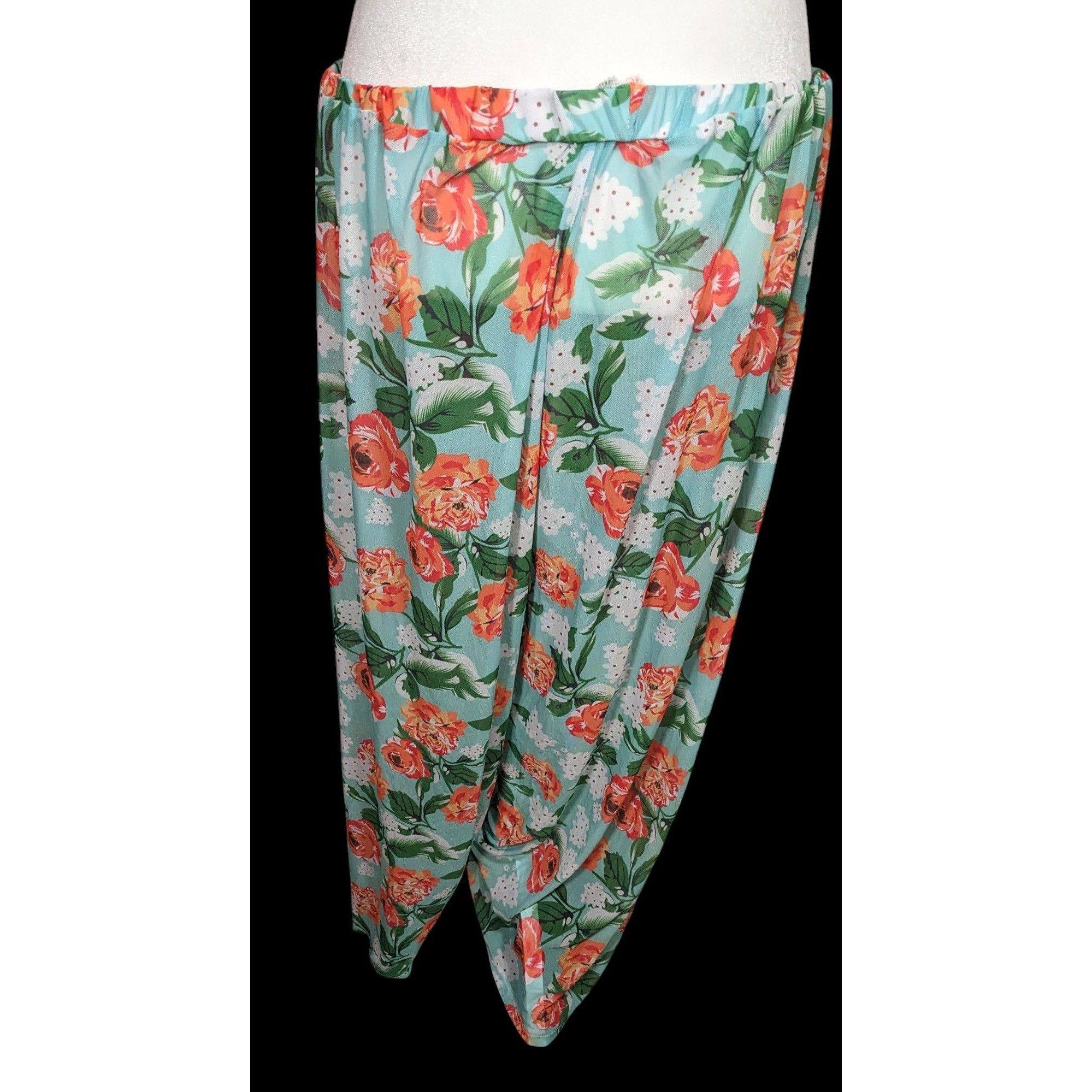 Other Blue And Orange Semi-Sheer Mesh Lounge Pants Size 34" / US 12 / IT 48 - 2 Thumbnail