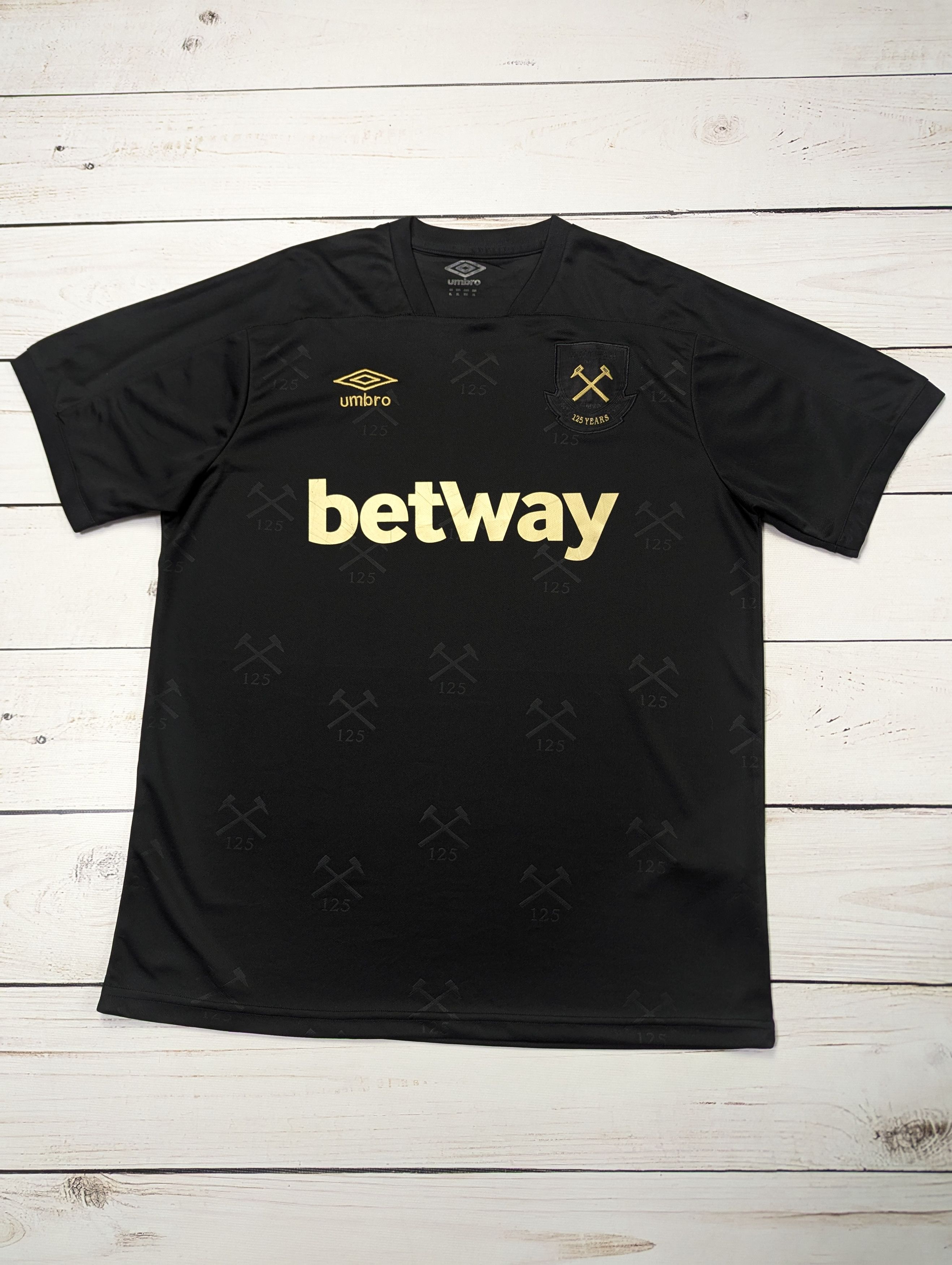 Umbro Umbro West Ham United Third Football Jersey Shirt 125 years Size US XL / EU 56 / 4 - 1 Thumbnail