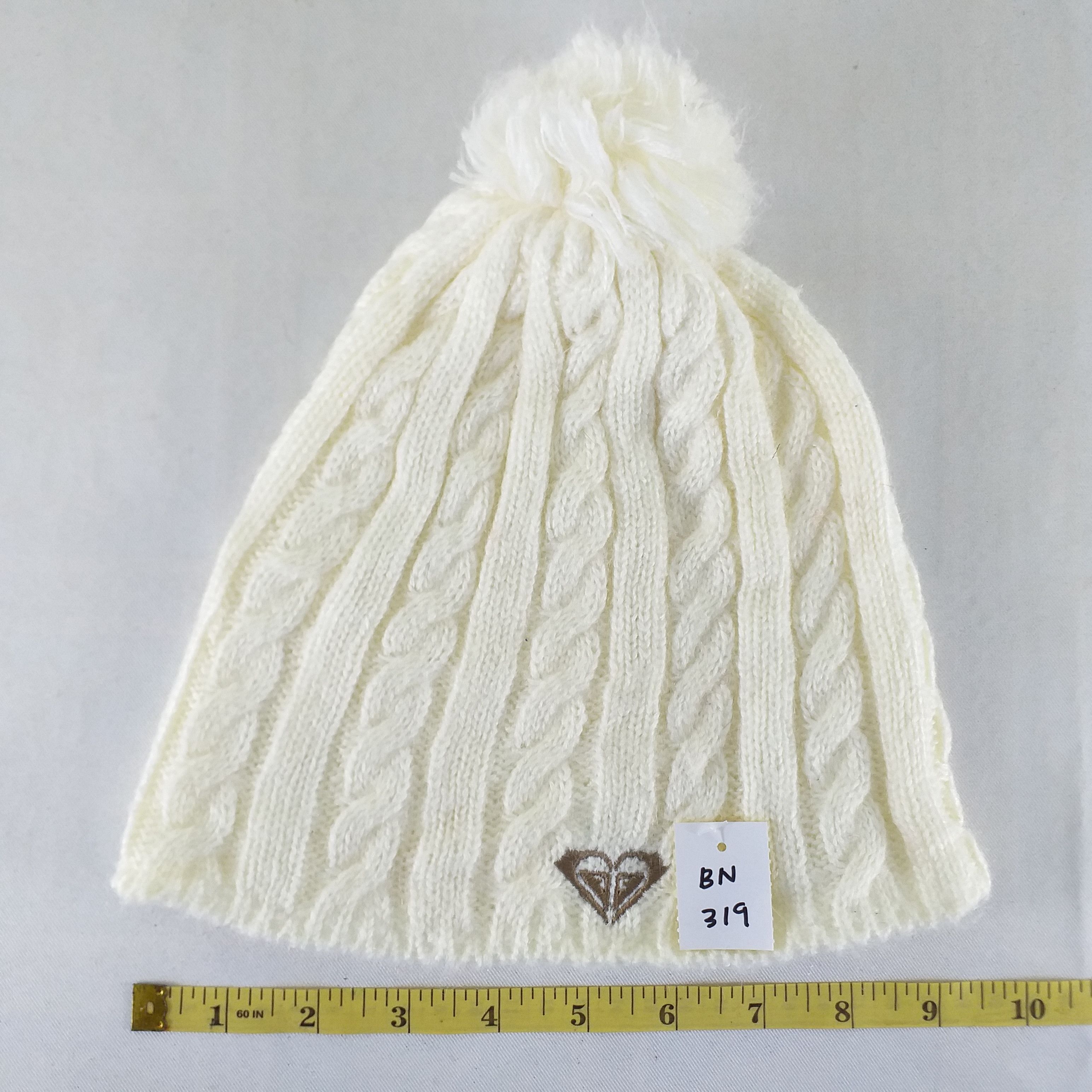 Japanese Brand Roxy Logo Embroidery Snow Cap Hat Beanie -BN319 Size ONE SIZE - 3 Thumbnail