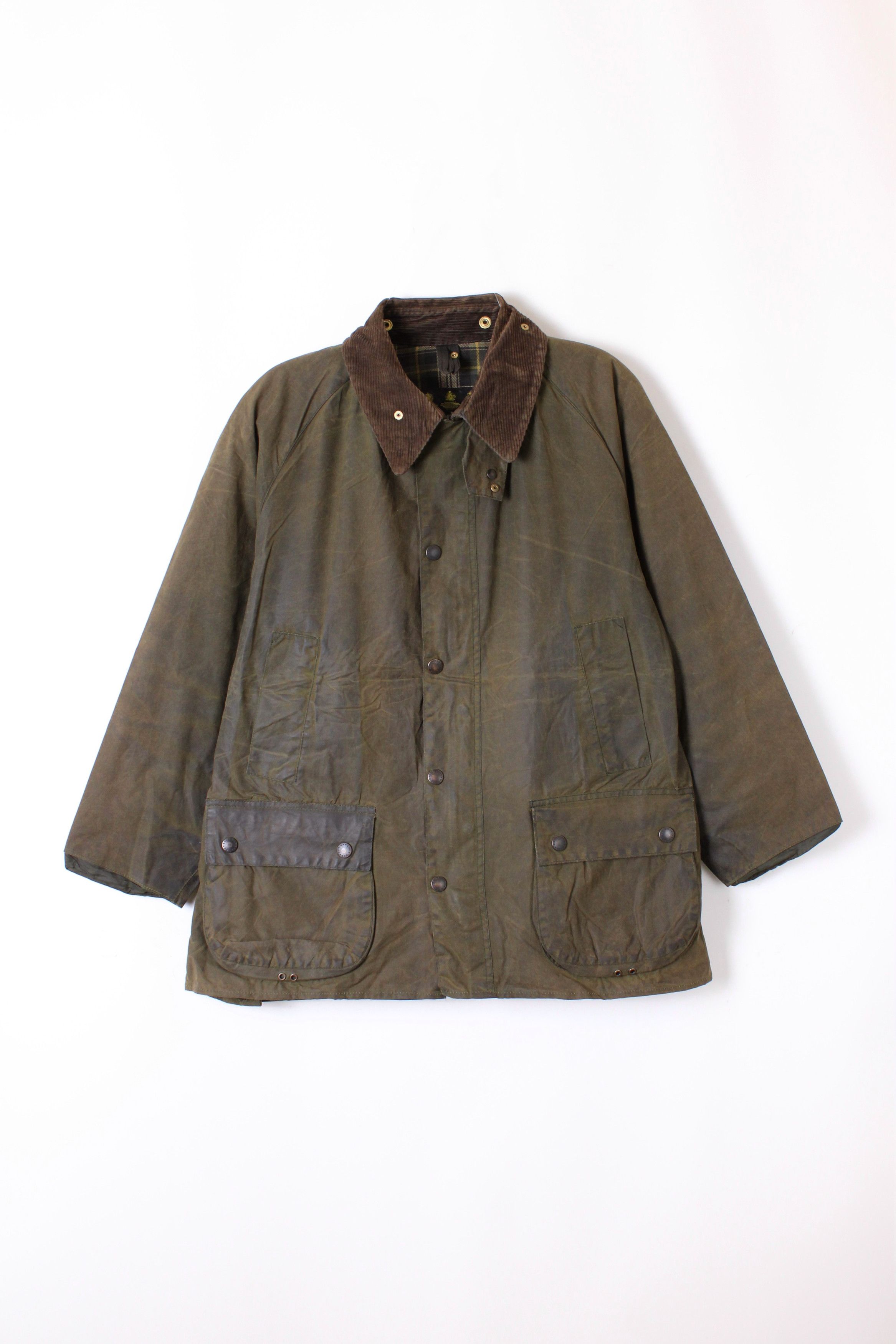 Barbour Barbour Beaufort Vintage 2 Crest Waxed Jacket Green Size US XL / EU 56 / 4 - 1 Thumbnail