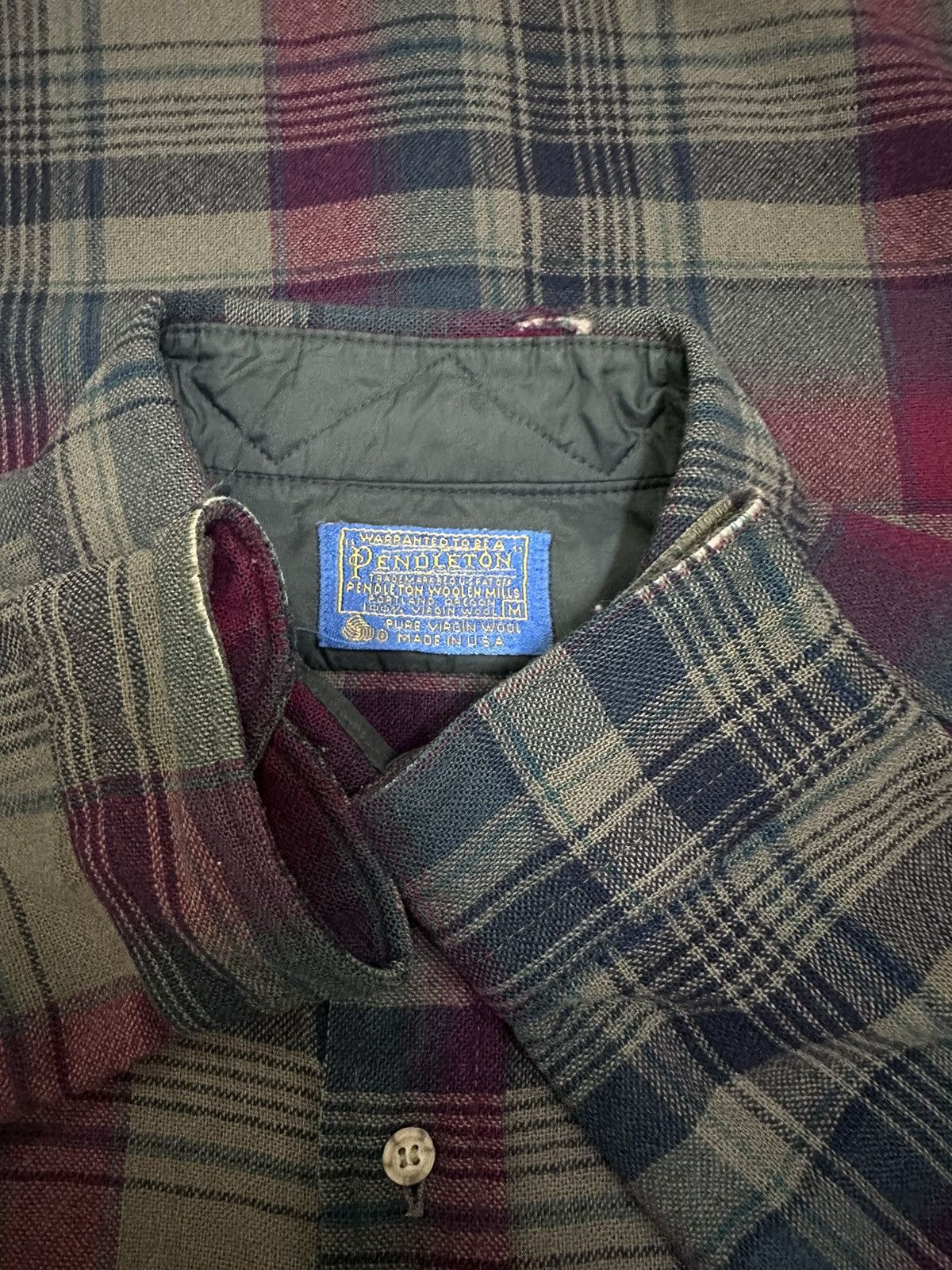 Pendleton × Vintage Vintage Pendleton Shadow Plaid Flannel Shirts Size US M / EU 48-50 / 2 - 4 Thumbnail