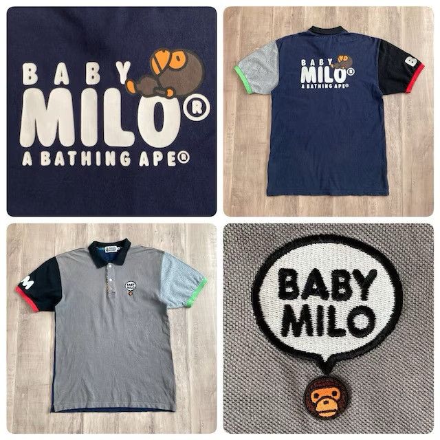 Bape BAPE MILO LOGO polo shirt a bathing ape NIGO Size US XL / EU 56 / 4 - 1 Thumbnail