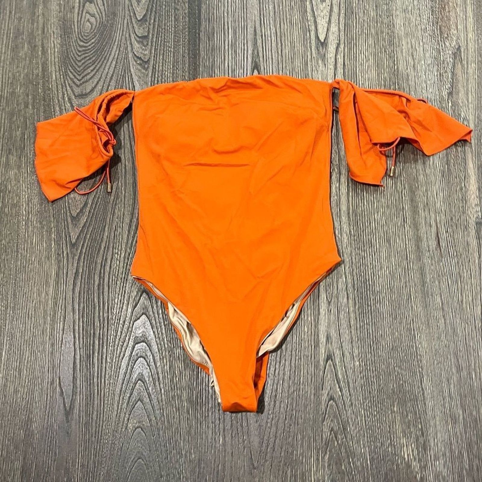 Vintage NWOT Ochie Swim Bandeau One Piece Swimsuit Turmeric Size M Size ONE SIZE - 1 Thumbnail