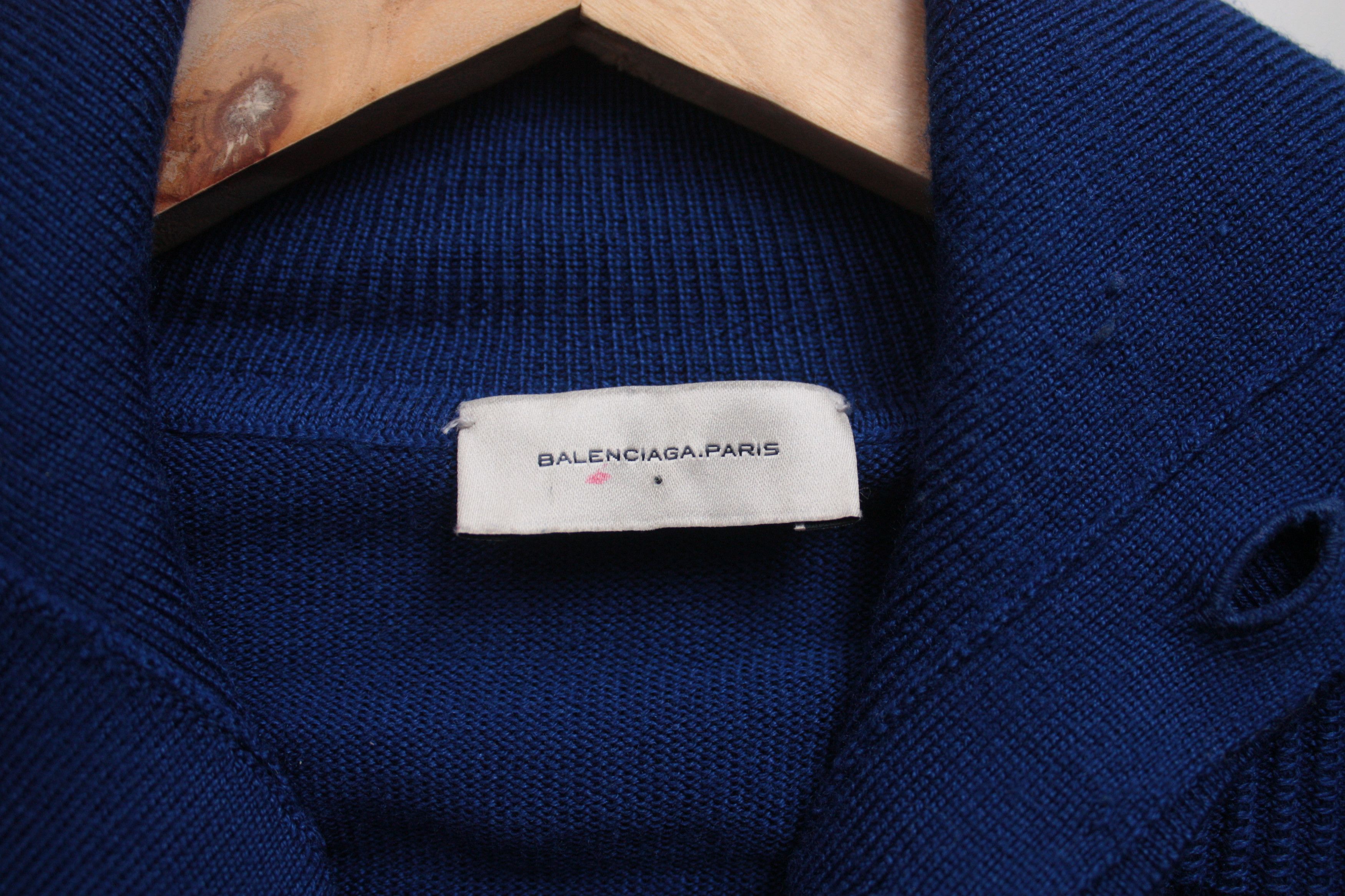 Balenciaga Balenciaga Paris Wool Silk Blend Knitted Sweater Men's S Size US S / EU 44-46 / 1 - 5 Thumbnail