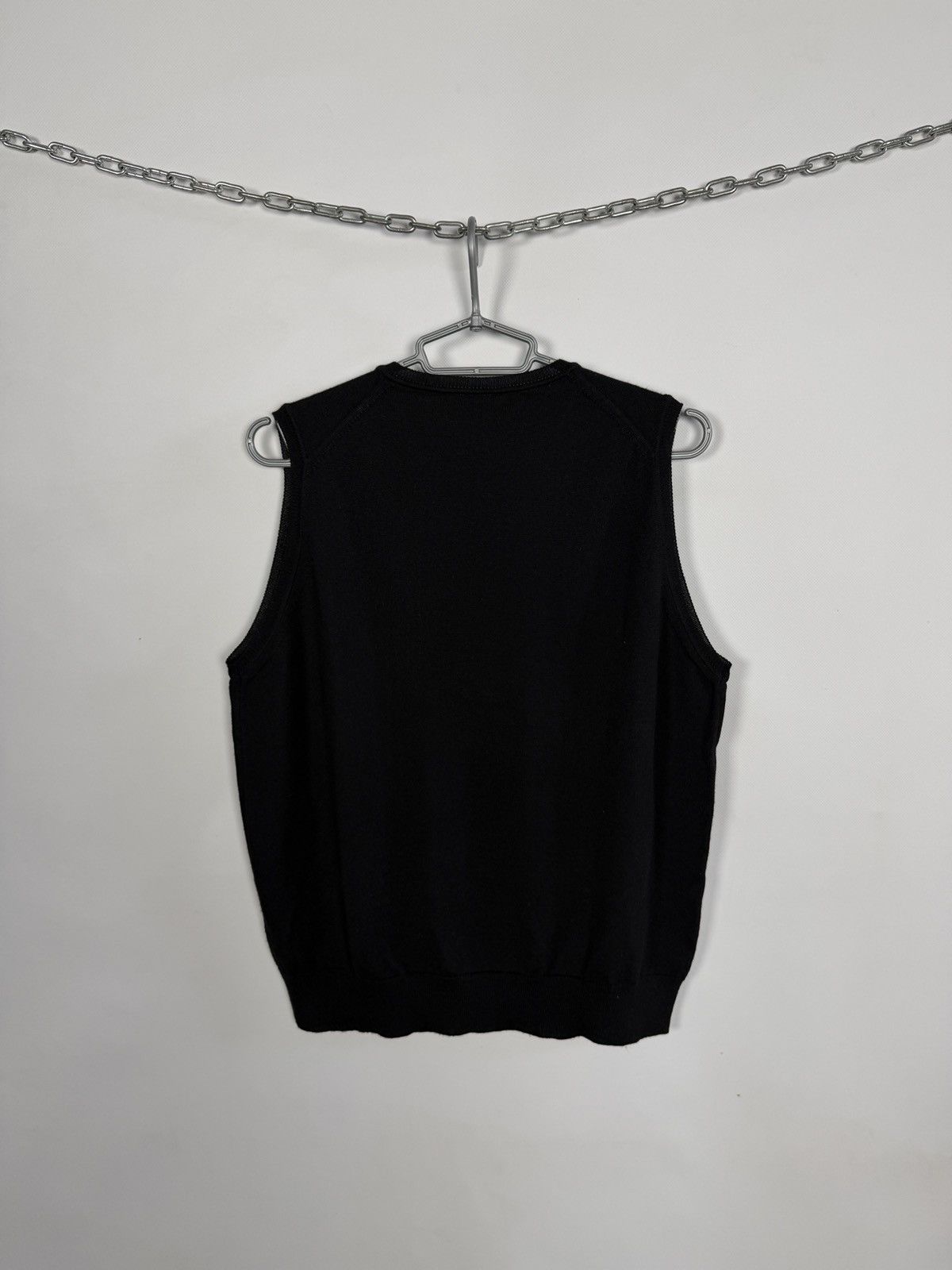 Lacoste Lacoste Wool Vest Sweater Black Crocodile Logo Vintage Sz 5 Size US L / EU 52-54 / 3 - 9 Thumbnail
