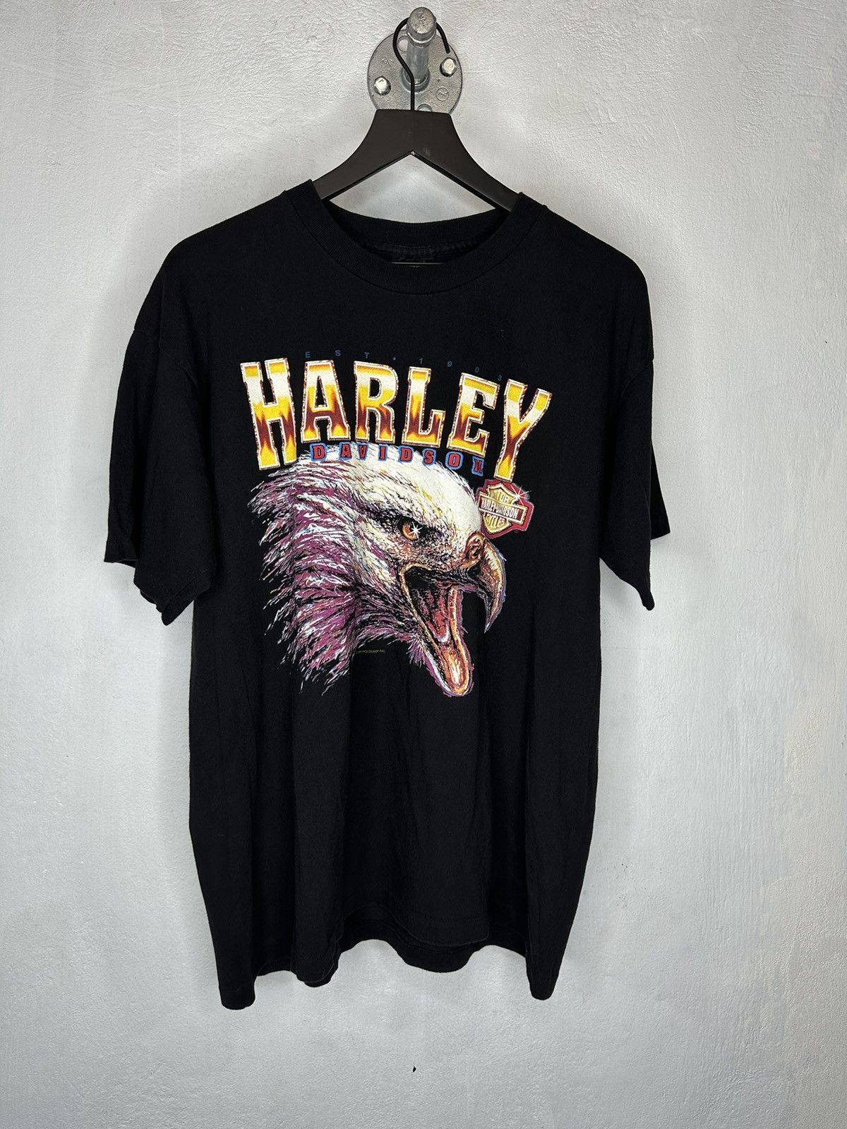 image of 1994 Vintage Harley Davidson Arcade Eagle in Black, Men's (Size XL)