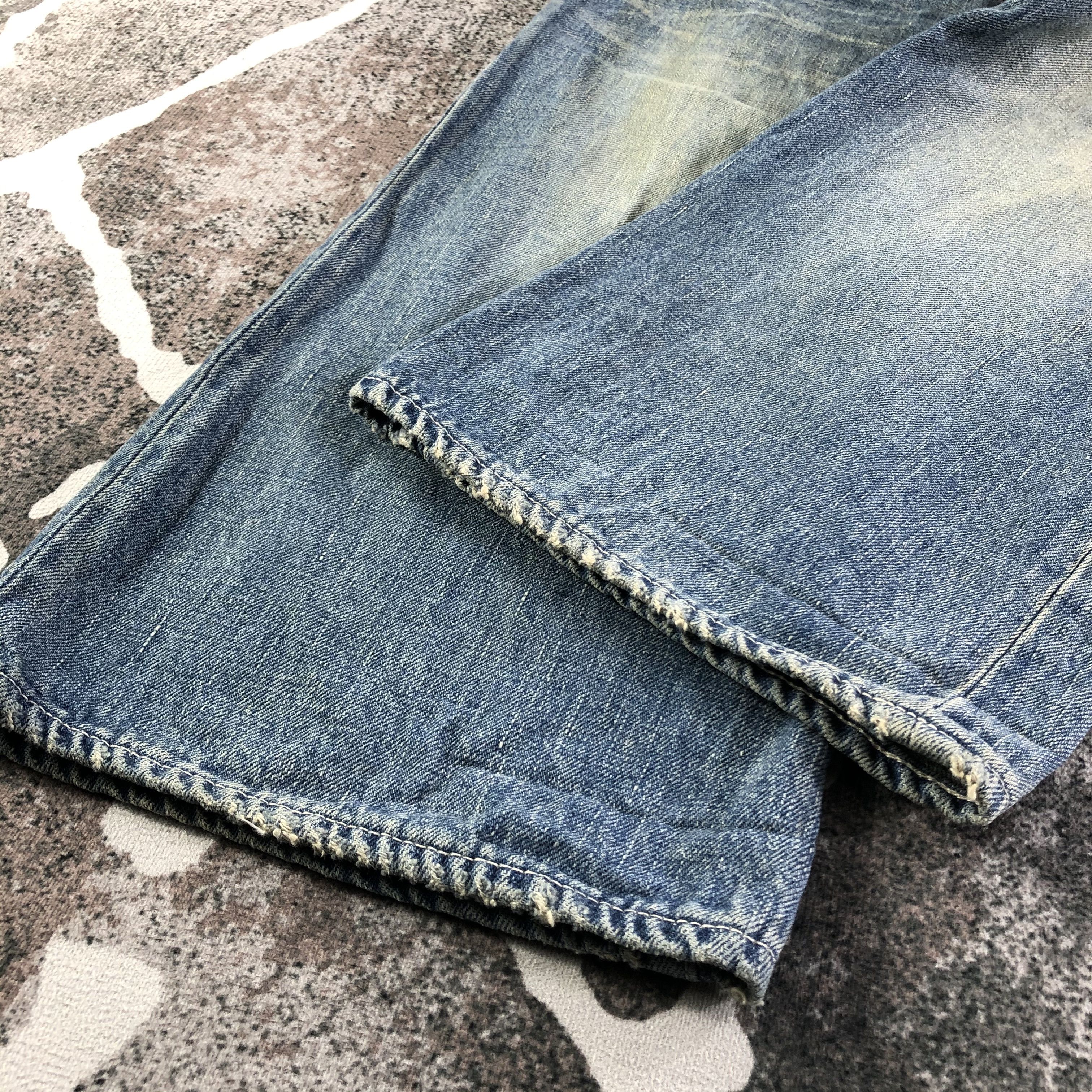 Japanese Brand Dirty Trash Finders Keepers Jeans Flare Denim KJ2432 Size US 30 / EU 46 - 6 Thumbnail