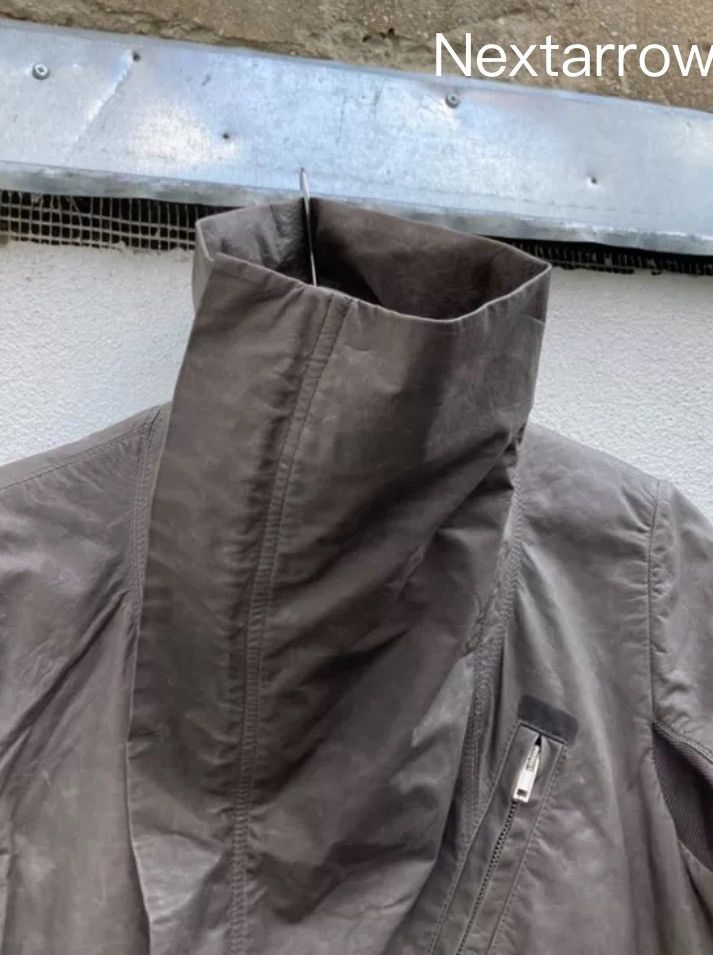 Rick Owens Rick Owens Dark Pioneer Brick Grey Motorcycle Jacket Size US XL / EU 56 / 4 - 2 Thumbnail