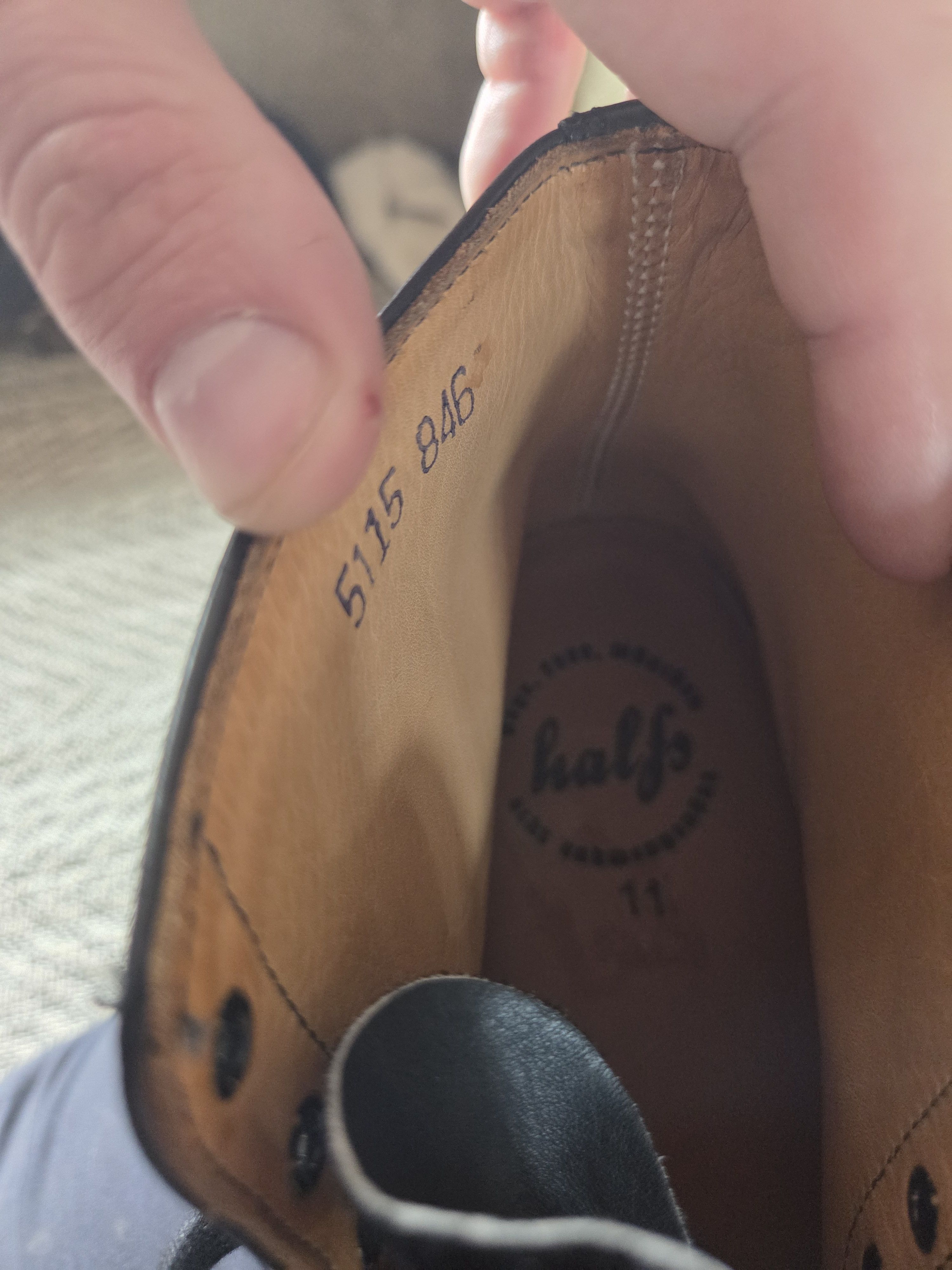 Other HALFS Germany Leather Boots Vibram Lug Sole Cap Toes 11 UK Size US 11 / EU 44 - 5 Thumbnail