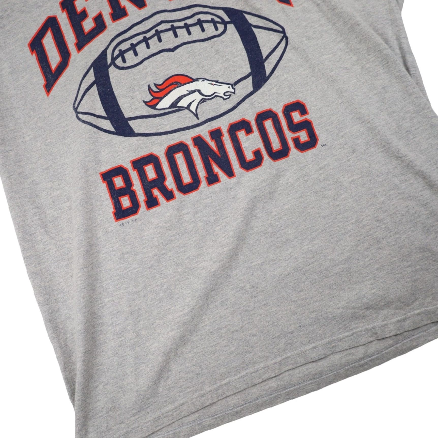 Champion VINTAGE Denver Broncos Champion T-Shirt Gray XL Mens Graphic 90s Size US XL / EU 56 / 4 - 3 Thumbnail