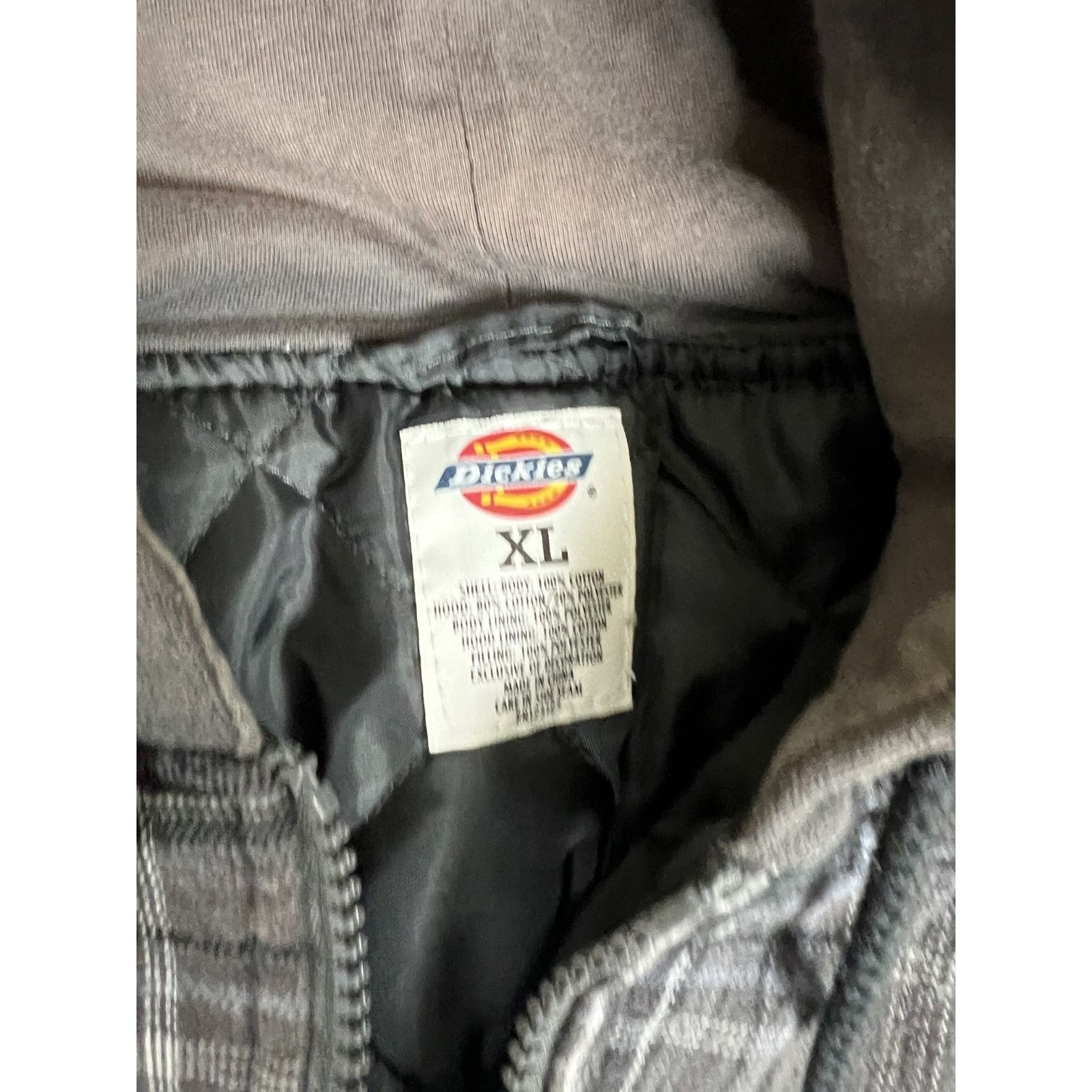 Dickies Vintage Dickies Jacket Mens XL Gray Plaid Fleece Quilted Ful Size US XL / EU 56 / 4 - 4 Thumbnail