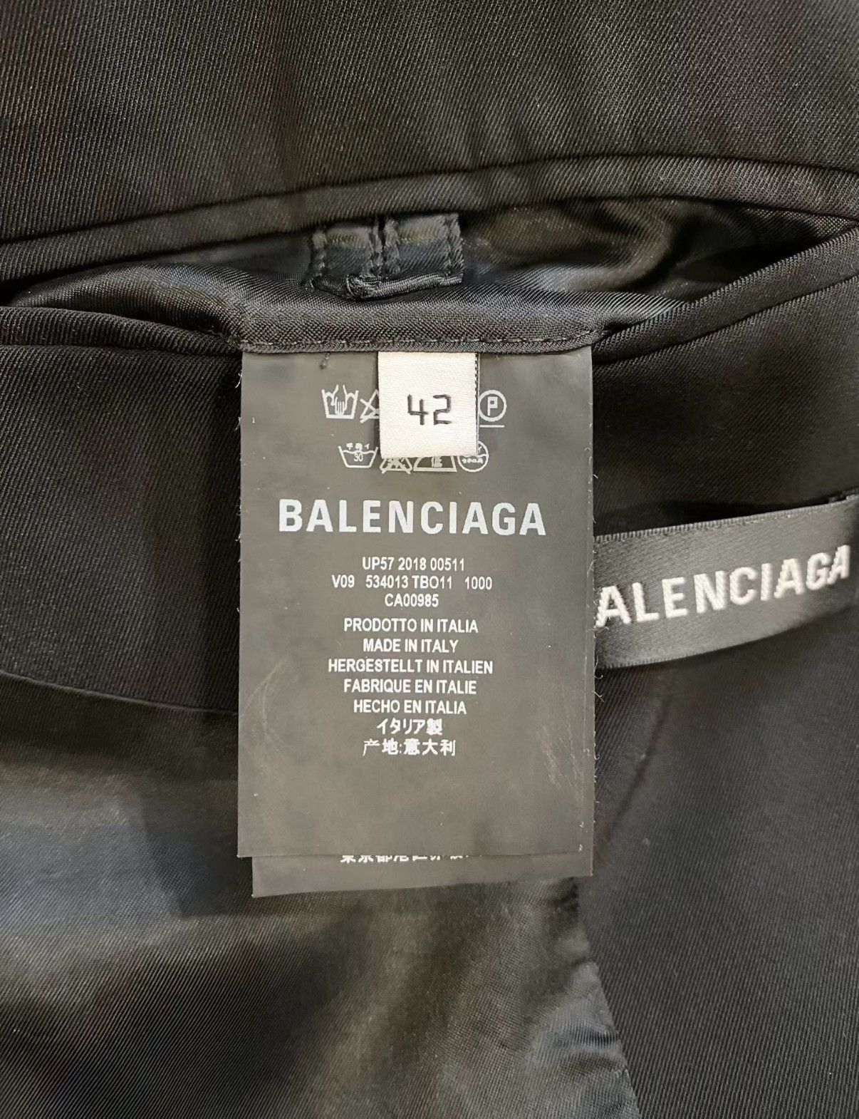 Balenciaga Balenciaga Stylish Black Oversized Blazer Unisex J33 Size US XS / EU 42 / 0 - 5 Thumbnail
