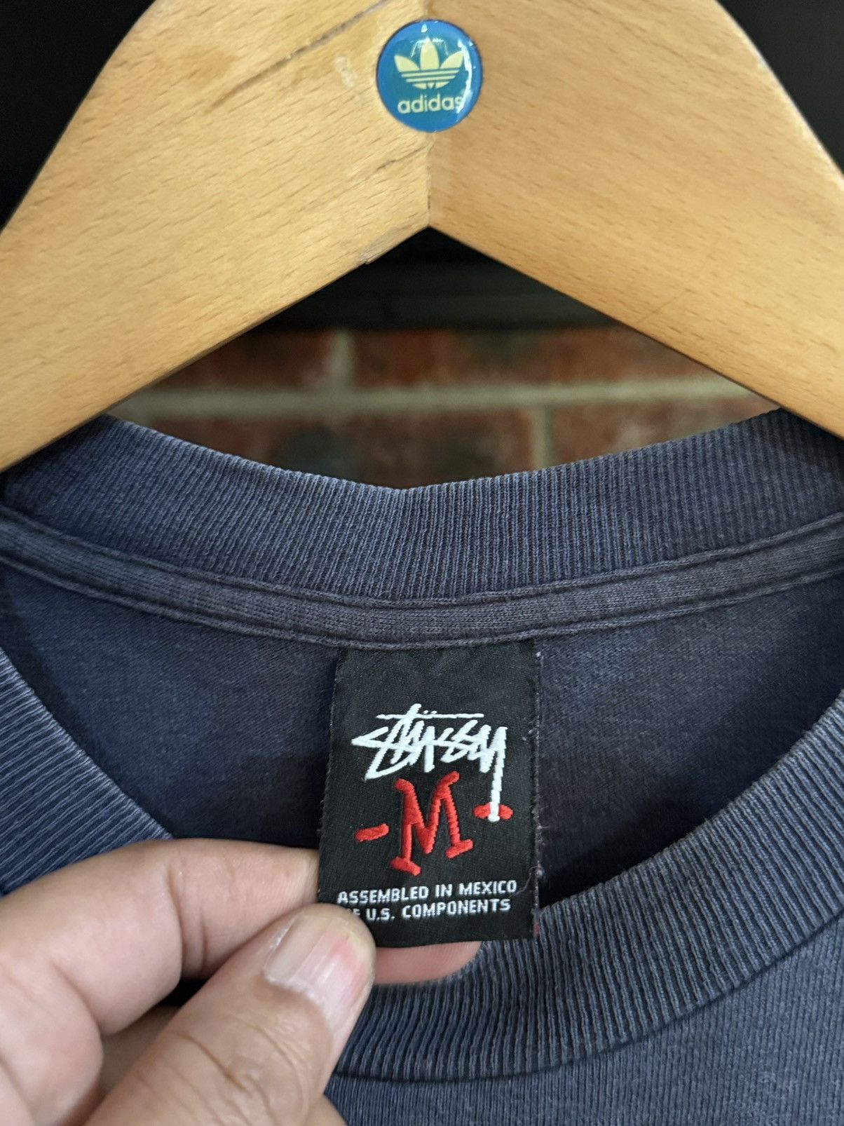 Stussy Thrashed Vintage Stussy Box Logo Sun Faded Tee Size US M / EU 48-50 / 2 - 3 Thumbnail