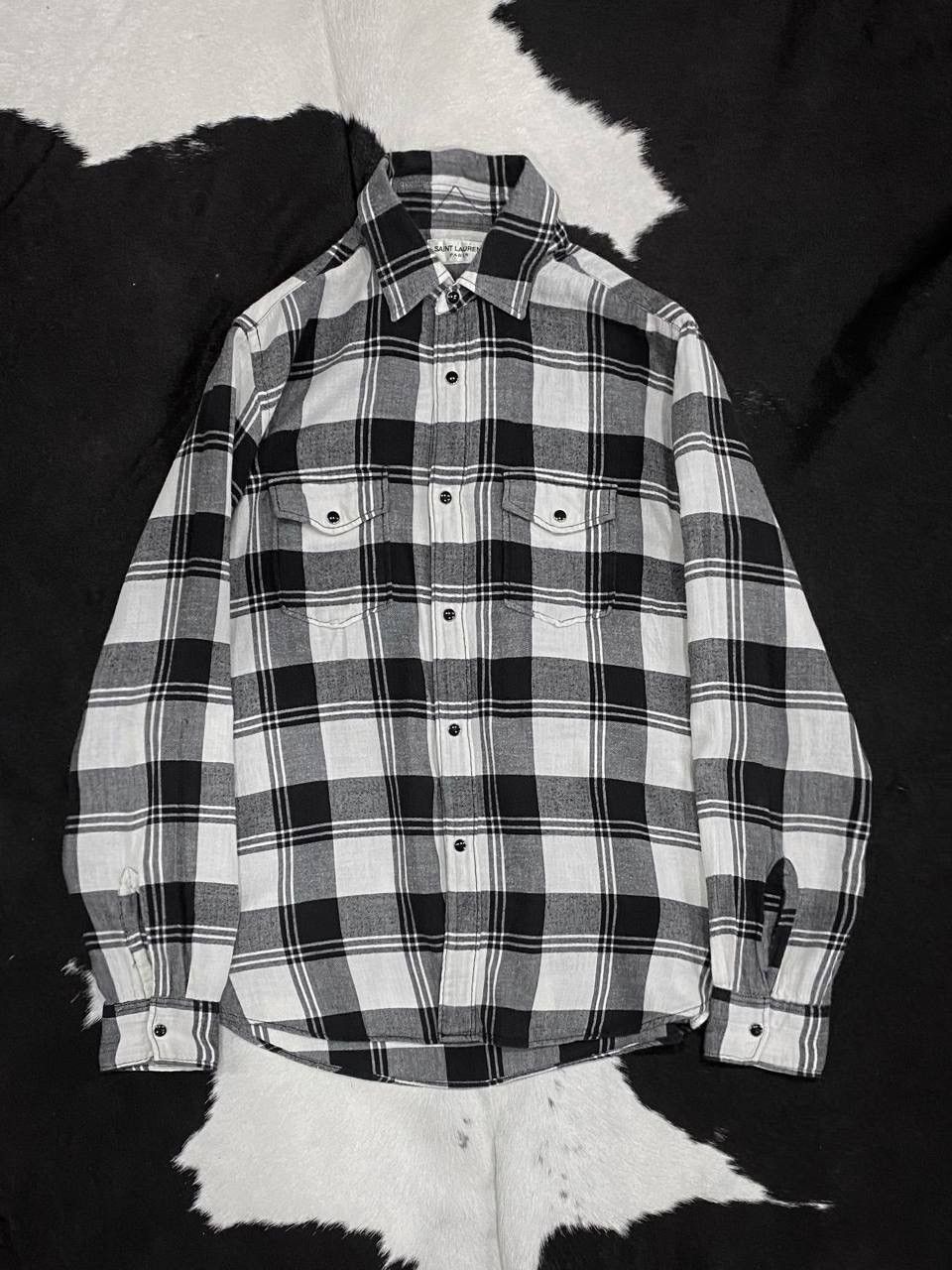 Saint Laurent Paris Saint Laurent Western Shirt SS17 Size US S / EU 44-46 / 1 - 1 Thumbnail