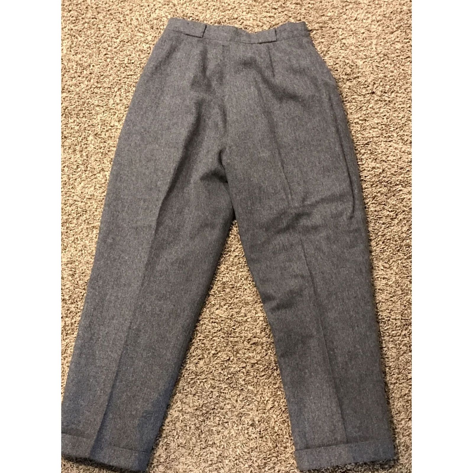 Vintage VINTAGE Sheridan Square Womens Gray Pants Wool Blend Greece 12 1980s Mens? Size 34" / US 12 / IT 48 - 3 Thumbnail