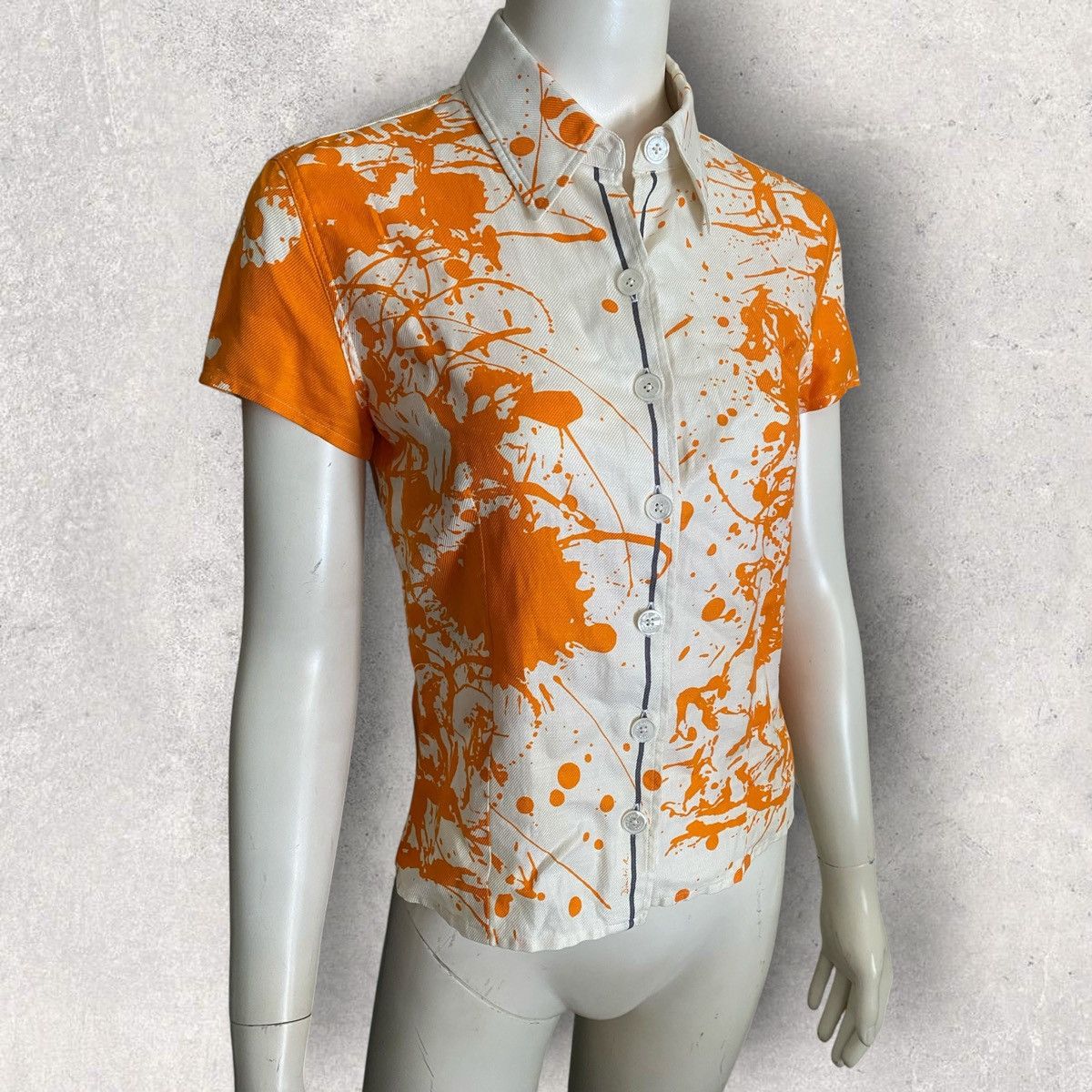 Hermes SS04 By Margiela Cheval Suprise Button Front Shirt Size S / US 4 / IT 40 - 3 Thumbnail