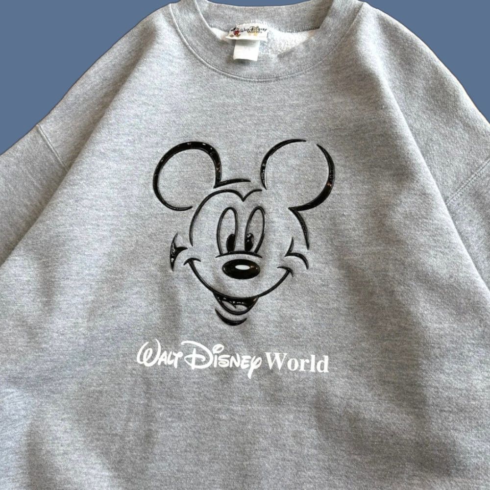 Disney VINTAGE Disney Walt Disney World Mickey Mouse Crewneck Sweatshirt Men L Gray Crew Neck Sweatshirt Mickey Mouse 90s Disney Cartoon Solid Groupings? Size US L / EU 52-54 / 3 - 1 Thumbnail