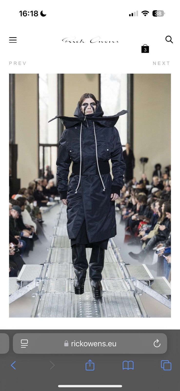 Rick Owens Rick Owens Alice drawstring padded jacket Luxor FW//23 Size US M / EU 48-50 / 2 - 20 Thumbnail