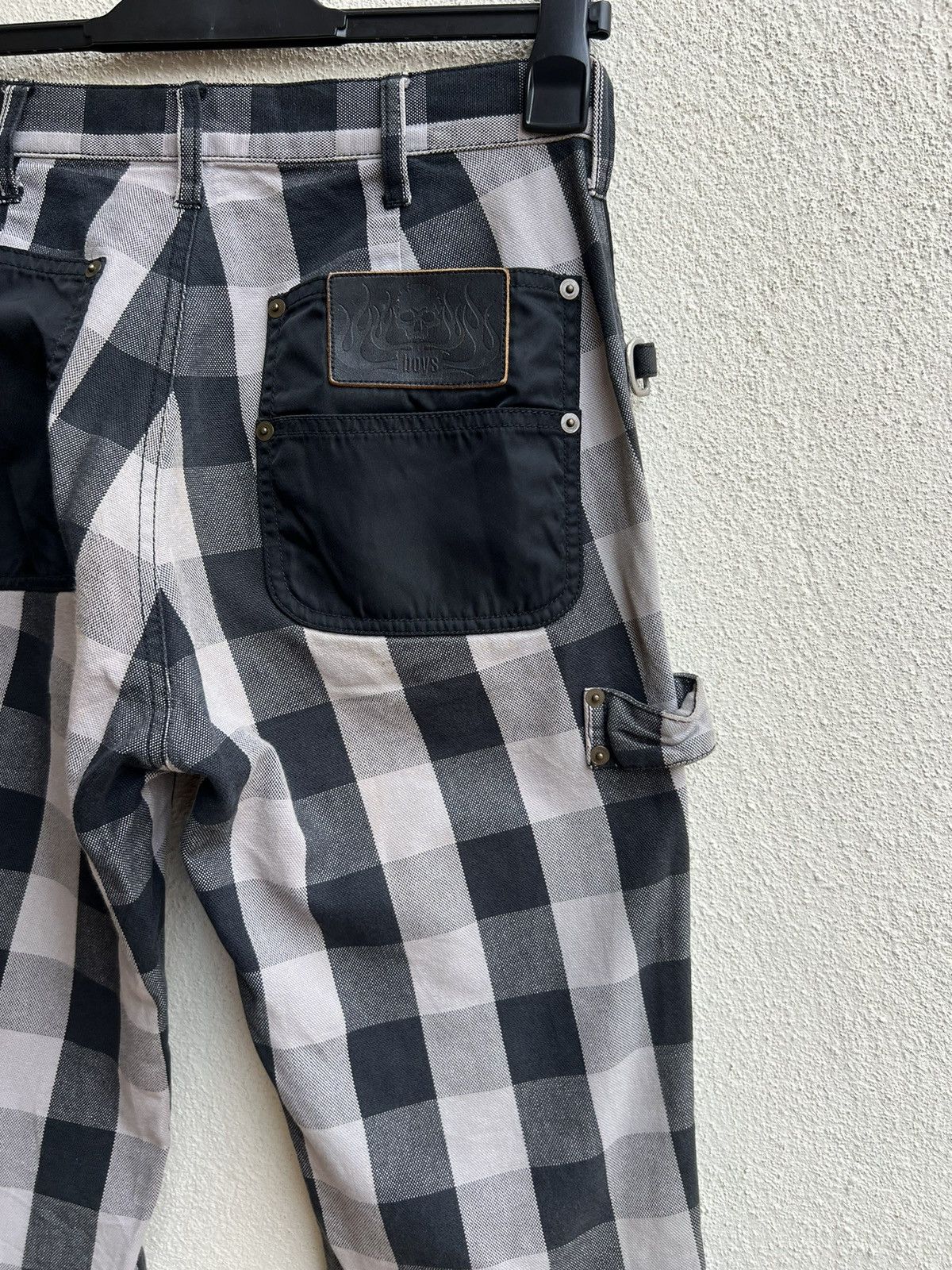 Japanese Brand VTG BATSU BOYS Japan Plaid Check Modular Bondage Trouser Size US 29 - 21 Thumbnail