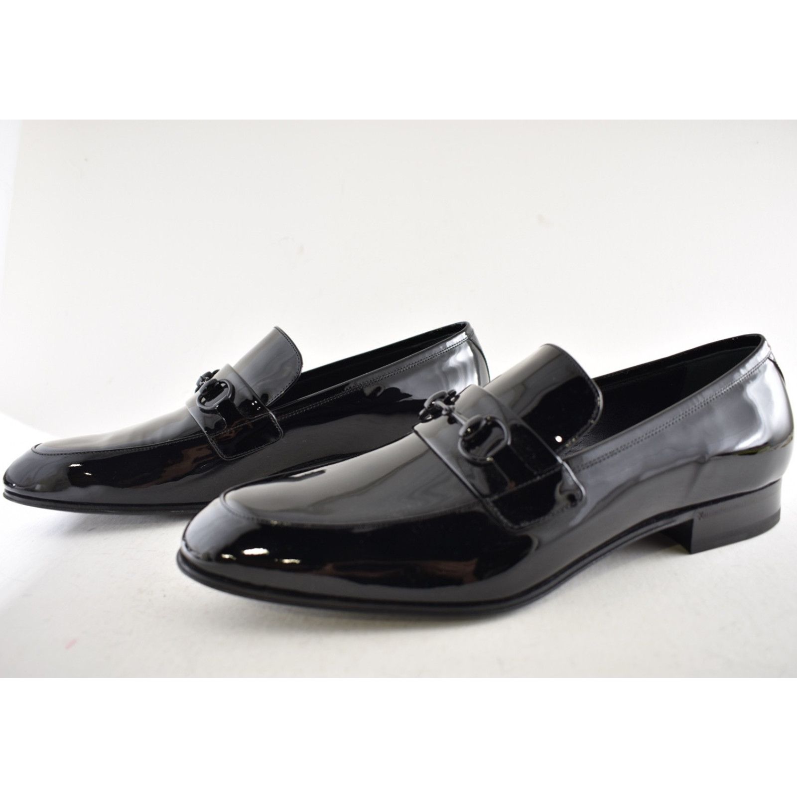 Gucci Gucci Mens Ed Black Patent Leather Horsebit Loafer US 14 Size US 14 / EU 47 - 13 Thumbnail