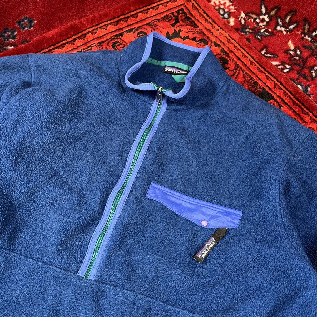 Patagonia Vintage Patagonia Synchilla Half-Zip Fleece Gorpcore Blue Size US L / EU 52-54 / 3 - 3 Thumbnail