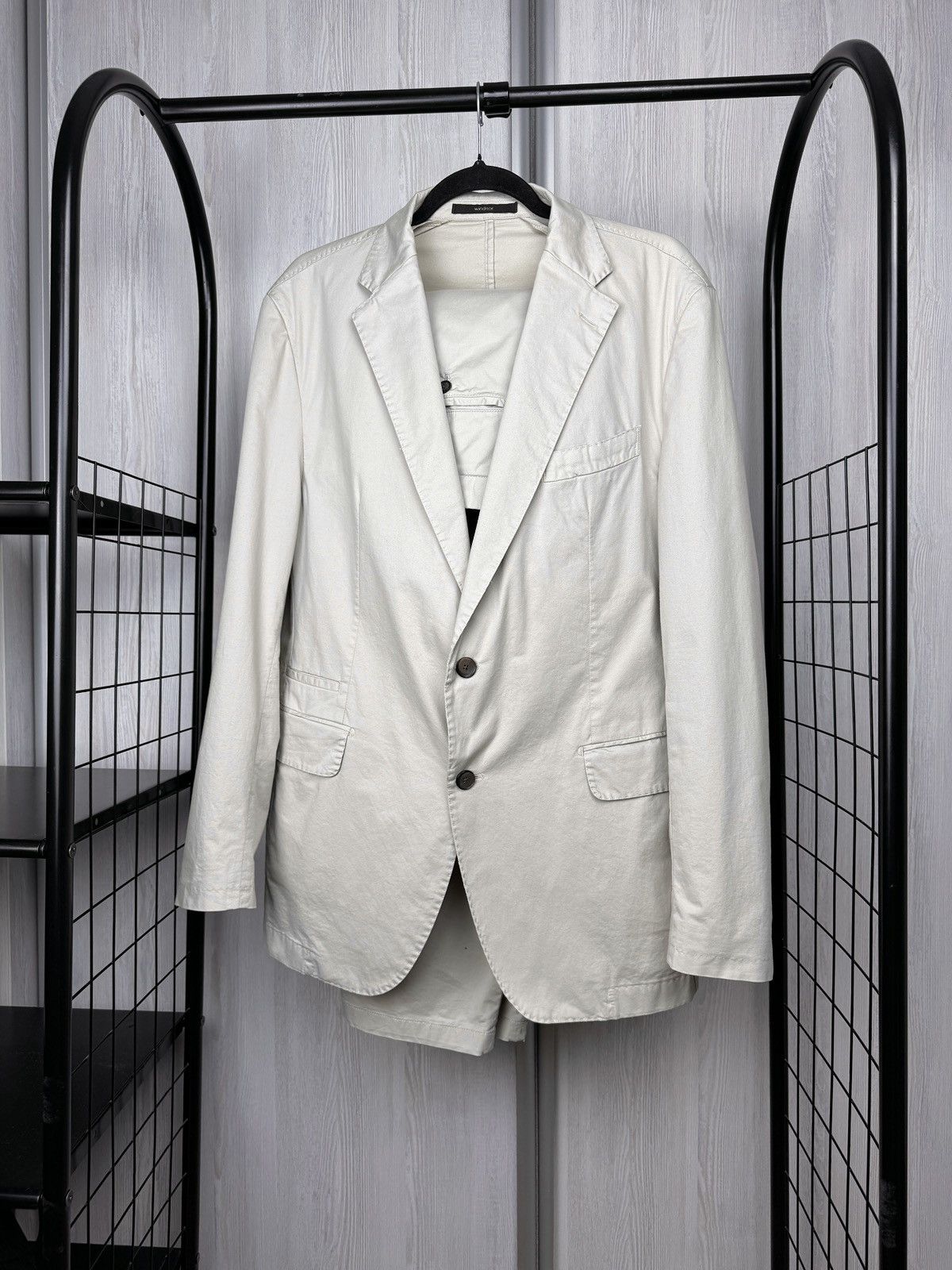 Other Windsor Solaro Silvino Beige Oragnic Cotton Suit 44R (EU 54) Size 44R - 23 Thumbnail