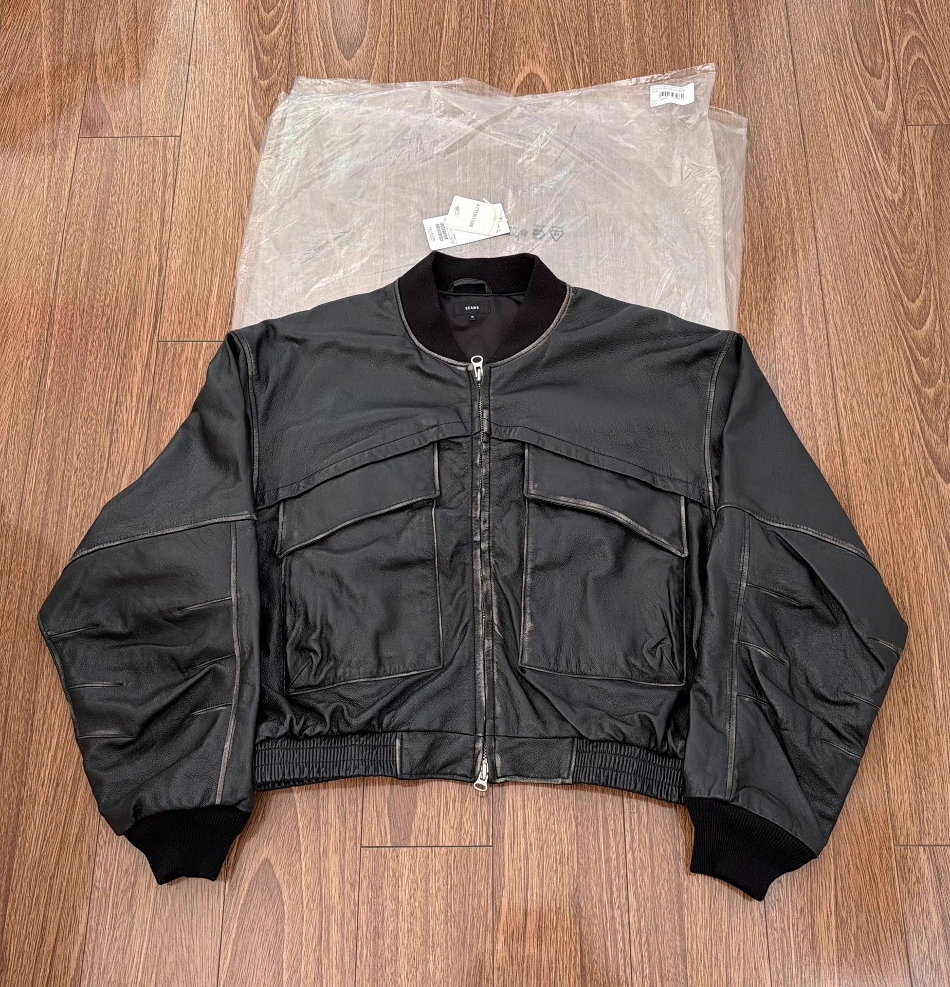Beams Japan BEAMS Short Vintage Flight Sheepskin Blouson Big Pocket M Size US M / EU 48-50 / 2 - 1 Thumbnail