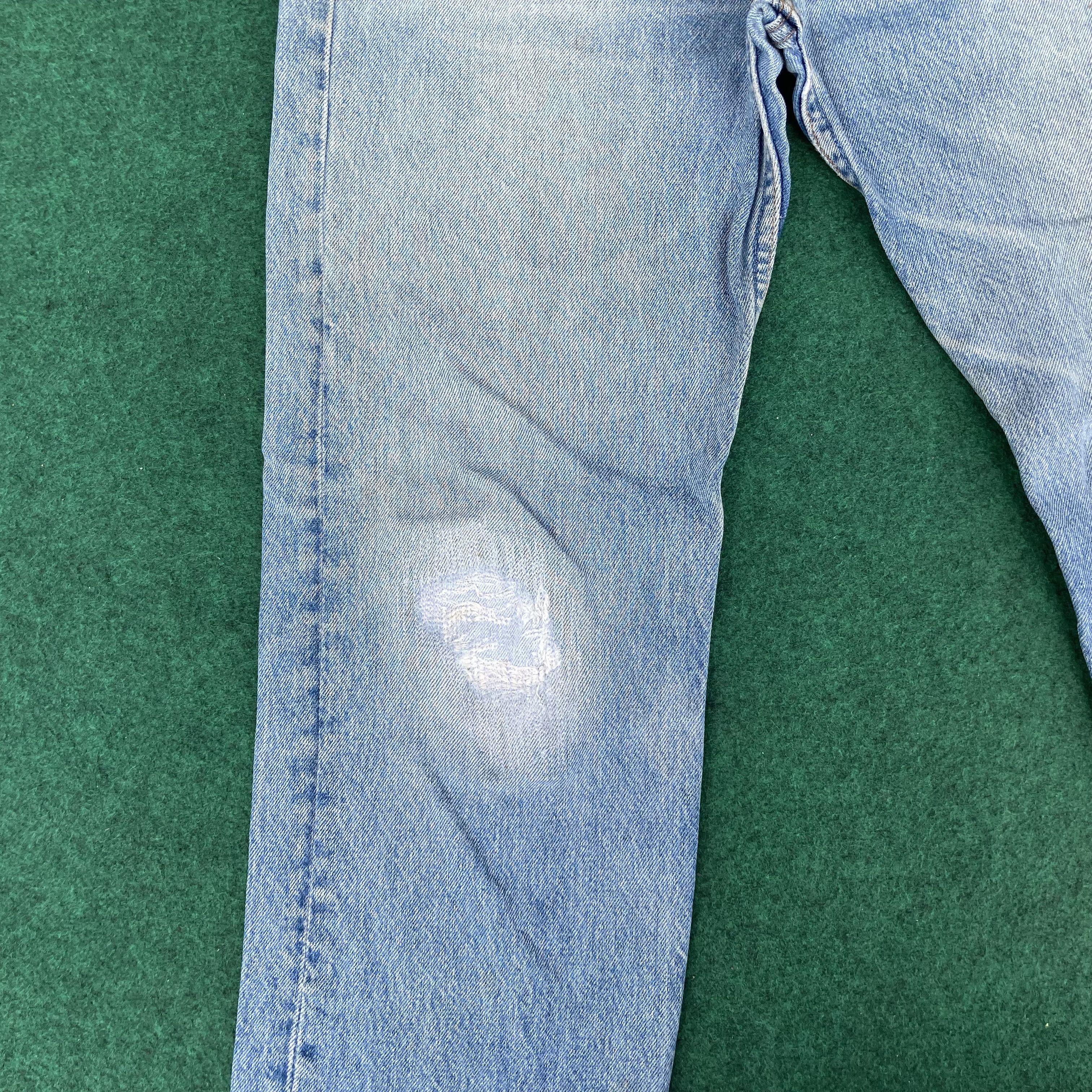 Levi's × Vintage Vtg Levis 501 Distressed Ripped Light Blue Faded Sz 31 Jeans Size US 31 - 7 Thumbnail
