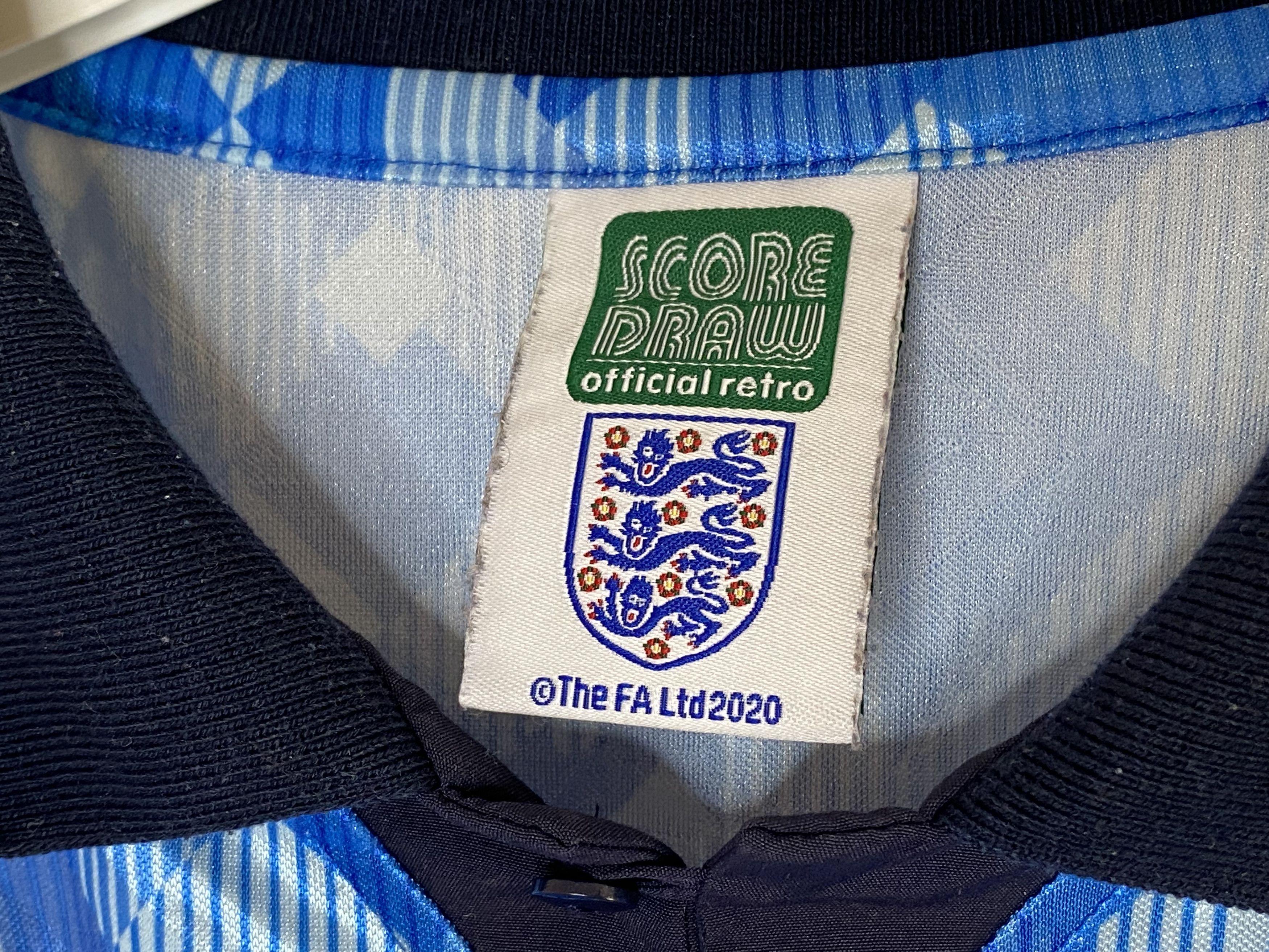 UEFA ENGLAND 90 THIRD RETRO REPLICAS FOOTBALL SHIRT SOCCER JERSEY Size US M / EU 48-50 / 2 - 4 Thumbnail