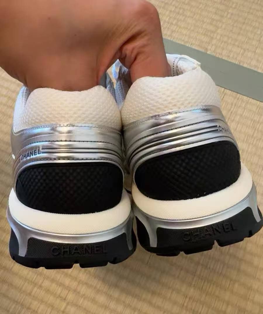 Chanel Chanel Silver Retro Lowtop Sneakers 44 Men Size US 11 / EU 44 - 4 Thumbnail