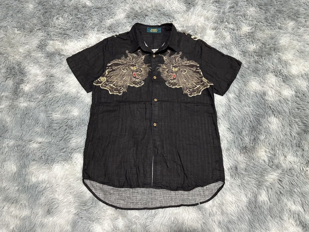 Japanese Brand 🔥Sick Y2K Mash Mania Kirin Shirt Harajuku Punk Size US M / EU 48-50 / 2 - 2 Thumbnail