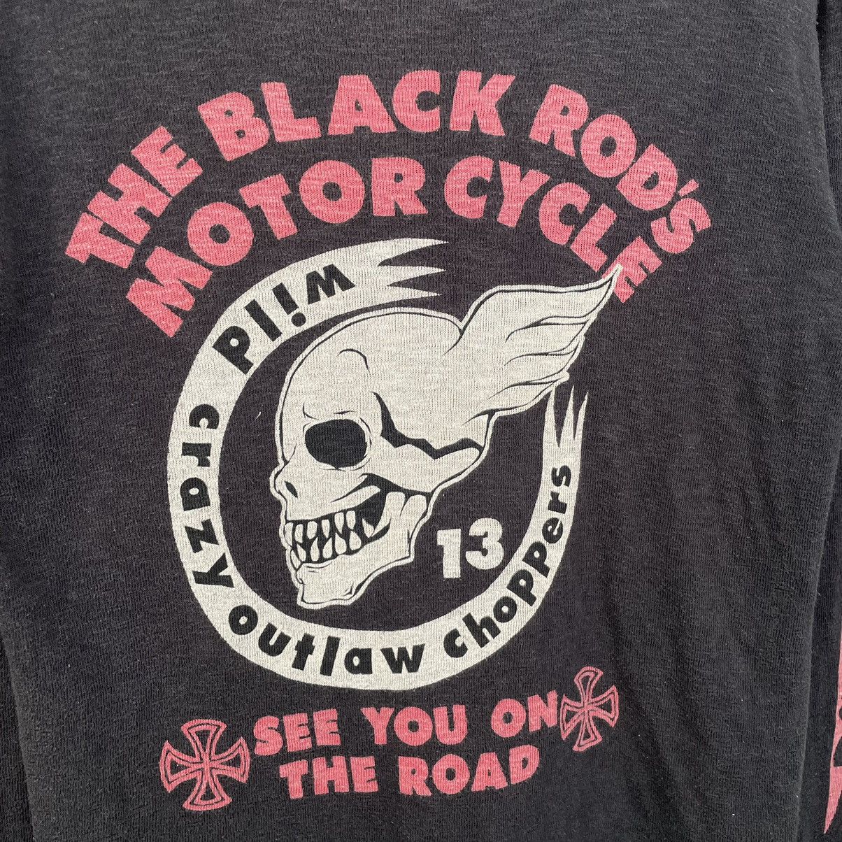 Affliction × Japanese Brand × West Coast Choppers The Black Rods Motorcycle Outlaw Choppers Loopwheel Cotton Size US M / EU 48-50 / 2 - 2 Thumbnail
