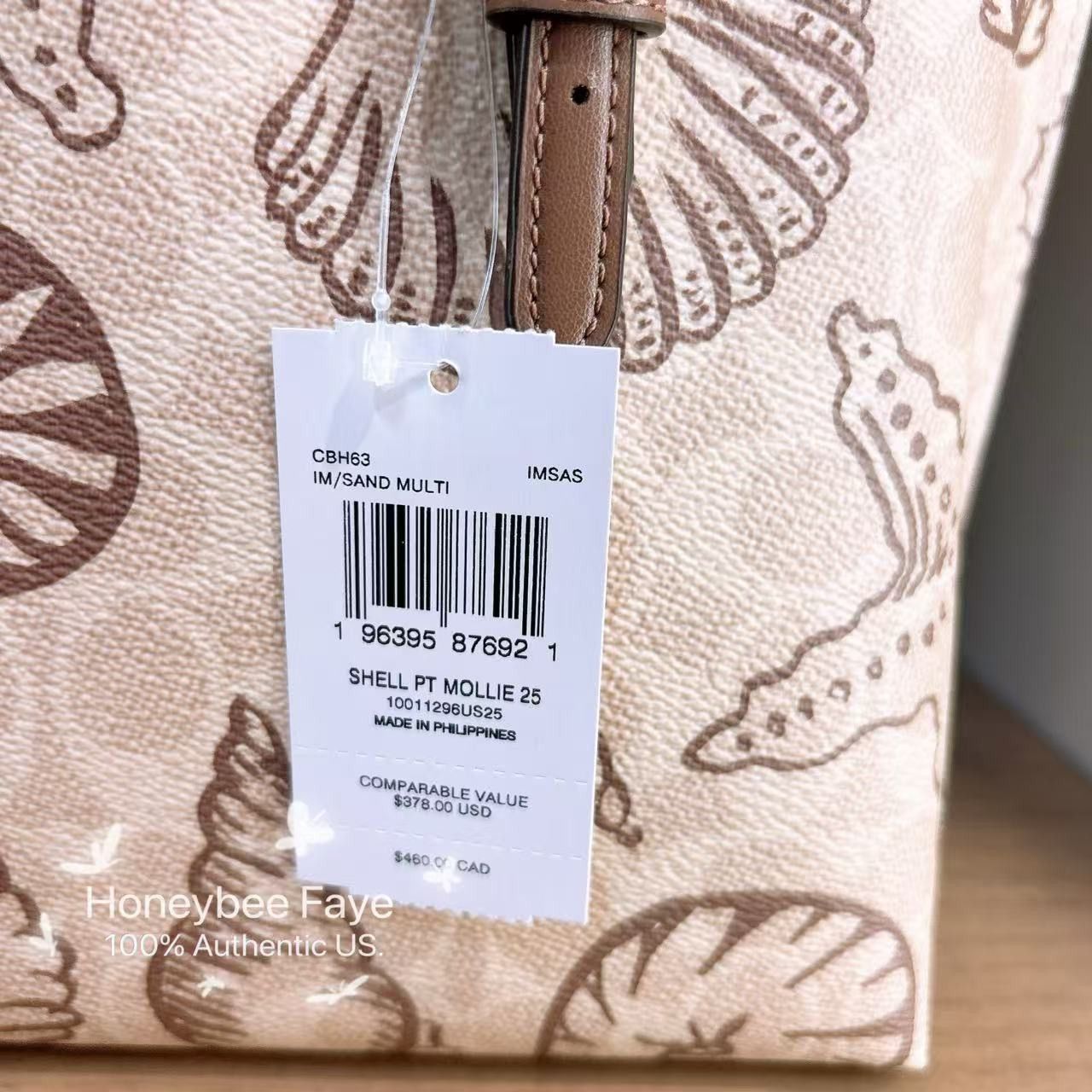 Coach Mollie Tote Bag 25 In Signature Canvas With Shell CBH63 Size ONE SIZE - 4 Thumbnail