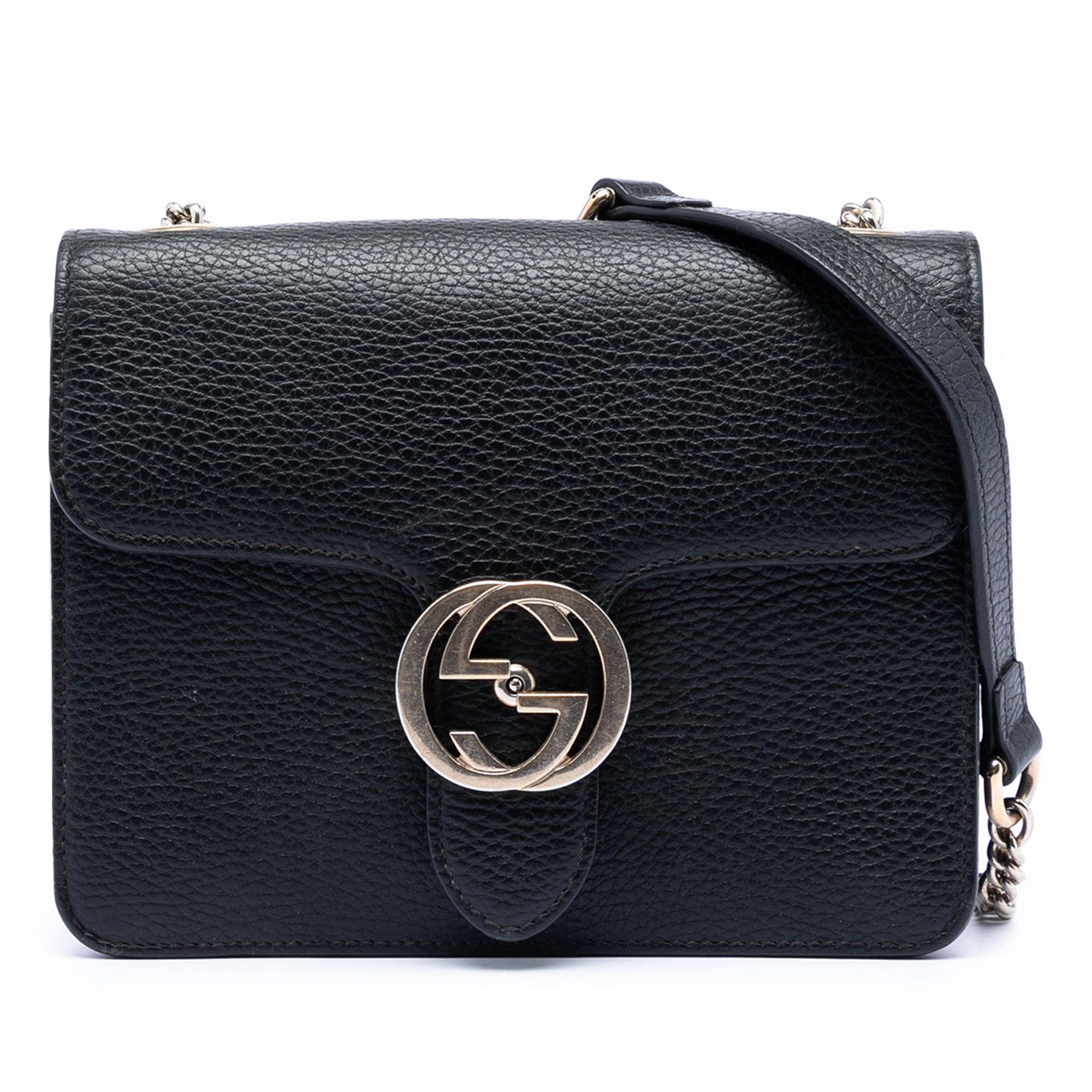 Gucci Small Dollar Calfskin Interlocking G Crossbody Size ONE SIZE - 1 Thumbnail