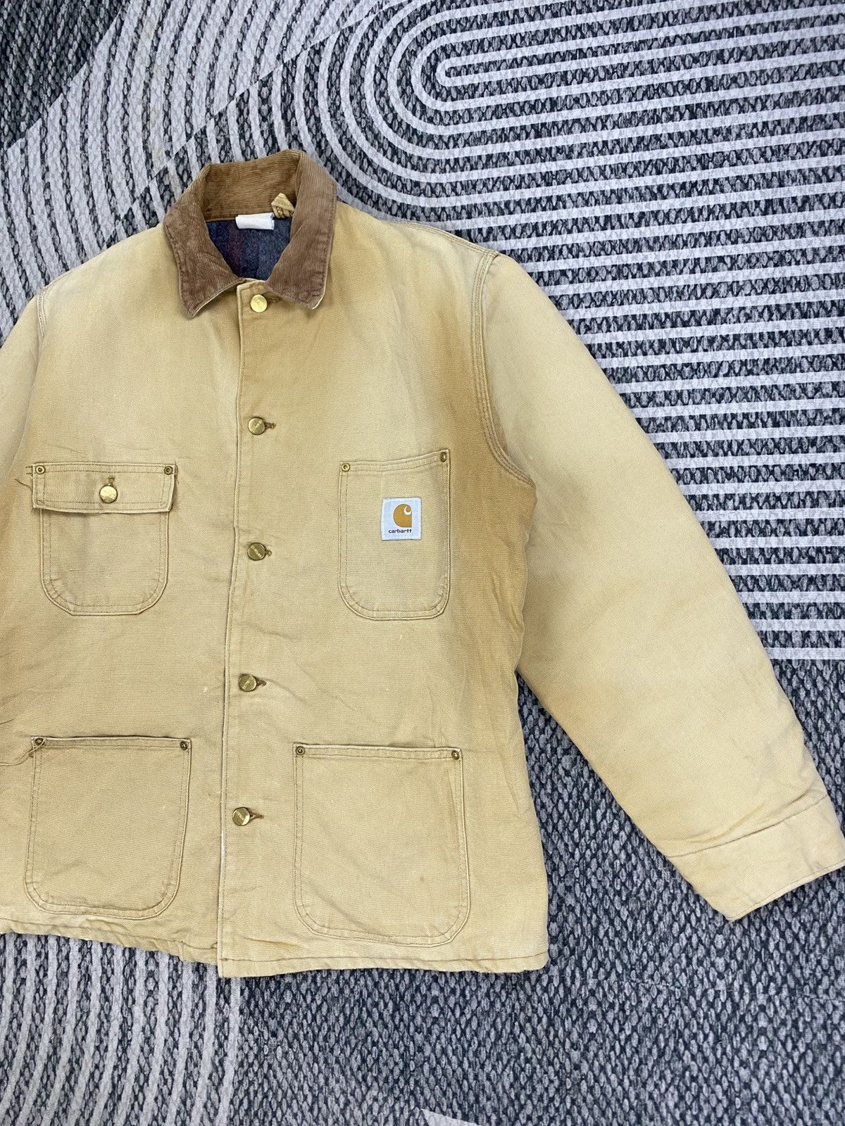 Carhartt 🔥80s Vintage Carhartt Michigan Sun Faded Workwear Jacket Size US L / EU 52-54 / 3 - 4 Thumbnail