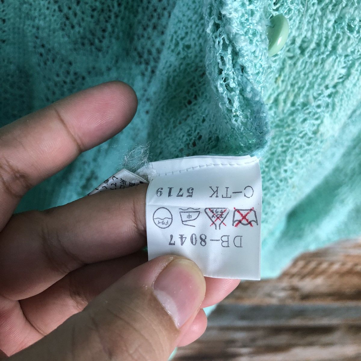 Homespun Knitwear × Japanese Brand Framboise Green Cardigan Knitwear #A963 Size S / US 4 / IT 40 - 10 Thumbnail
