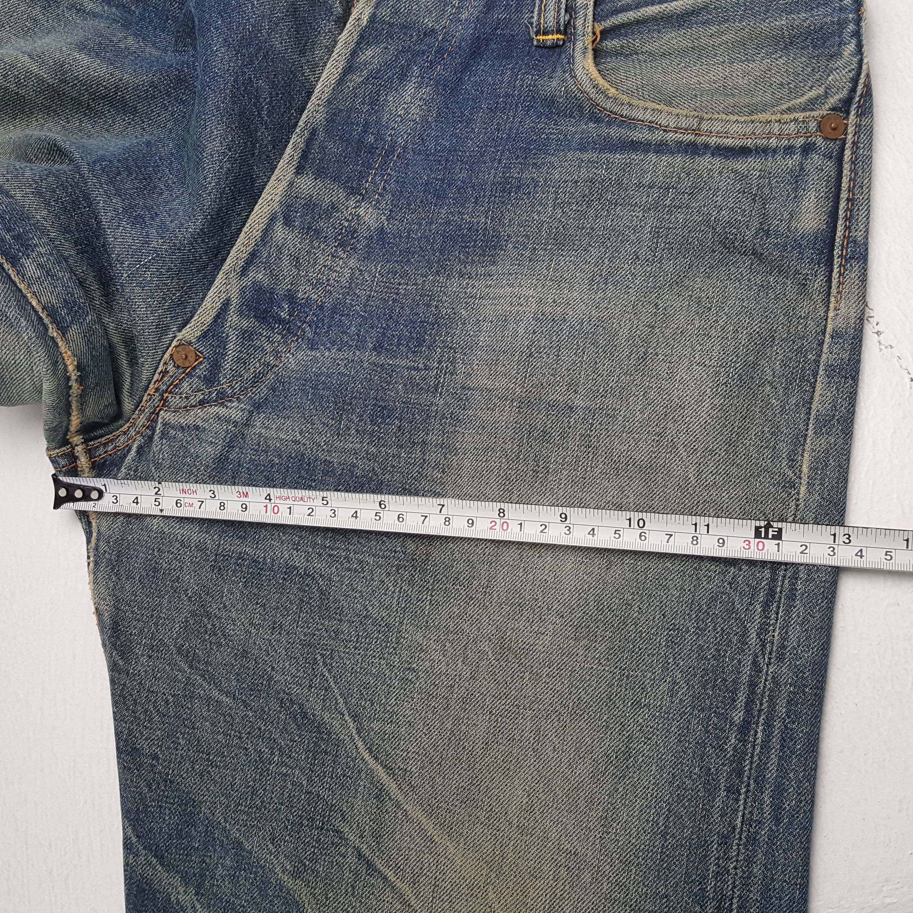 Evisu × Japanese Brand × Vintage Vintage EVISU Japanese Brand Daicock Custom Distressed Jeans Size US 31 - 9 Thumbnail