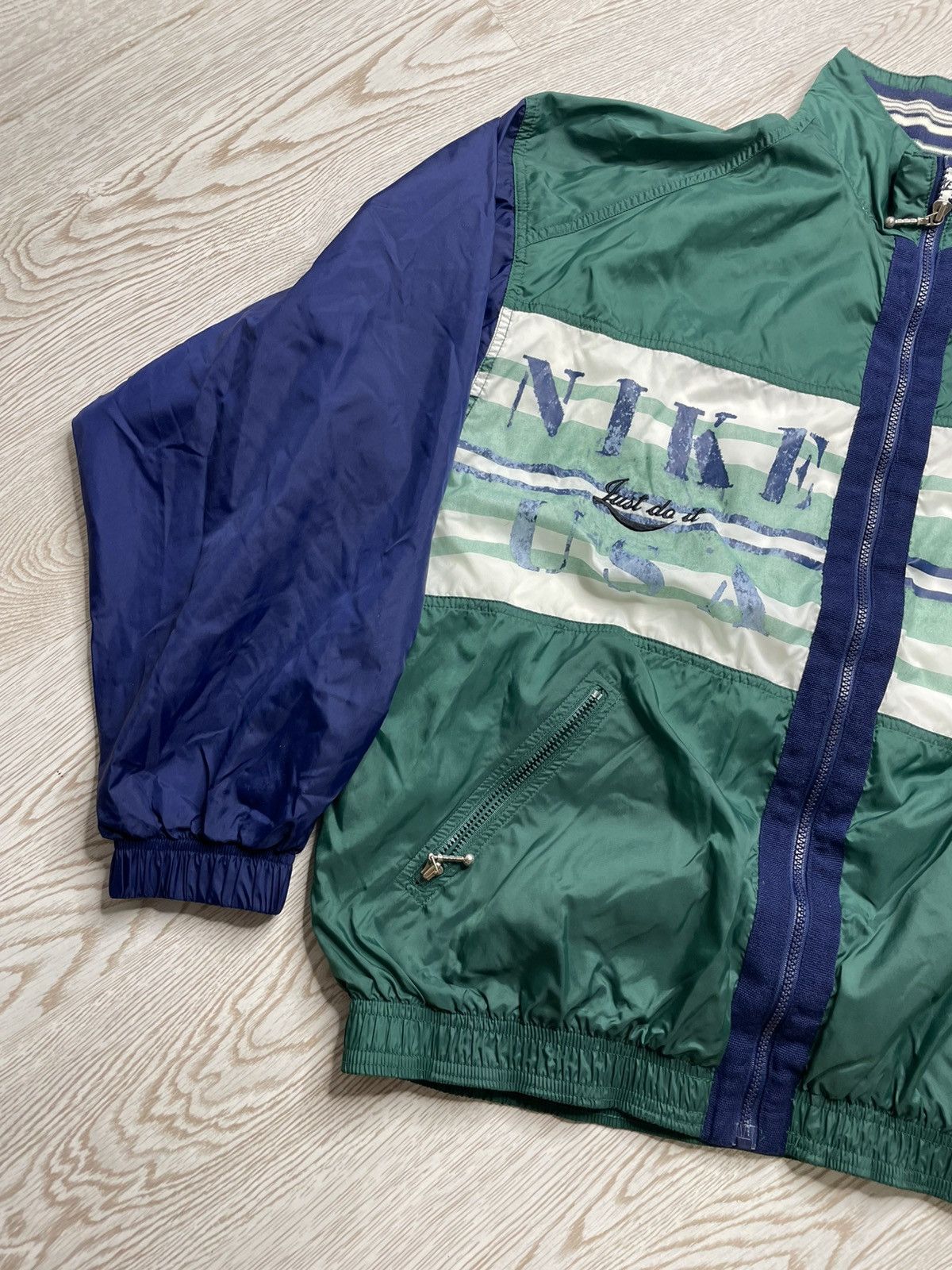 Nike × Vintage Vintage Nike USA Track Jacket size L Size US L / EU 52-54 / 3 - 3 Thumbnail