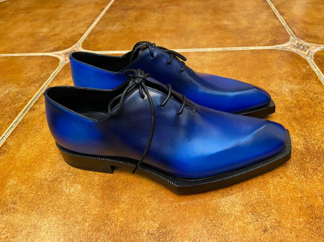 Berluti BERLUTI Blade US7.5 (40.5 EU) Blue Black Venice Calf Size US 7.5 / EU 40-41 - 3 Thumbnail