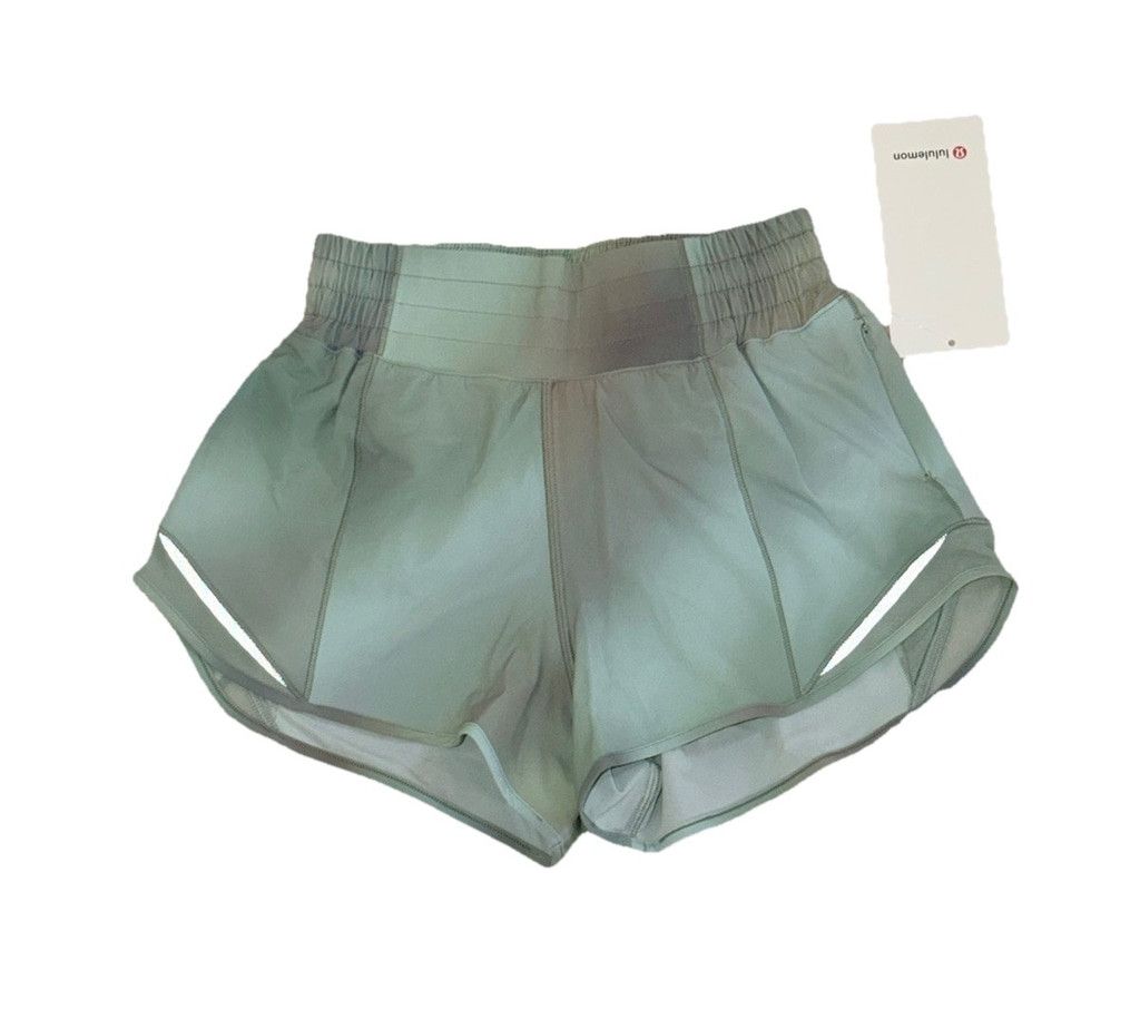 Lululemon LULULEMON HOTTY HOT HIGH RISE SHORT 4”LINED CDGM/PLMC SZ 14 Size 36" / US 14 / IT 50 - 1 Thumbnail