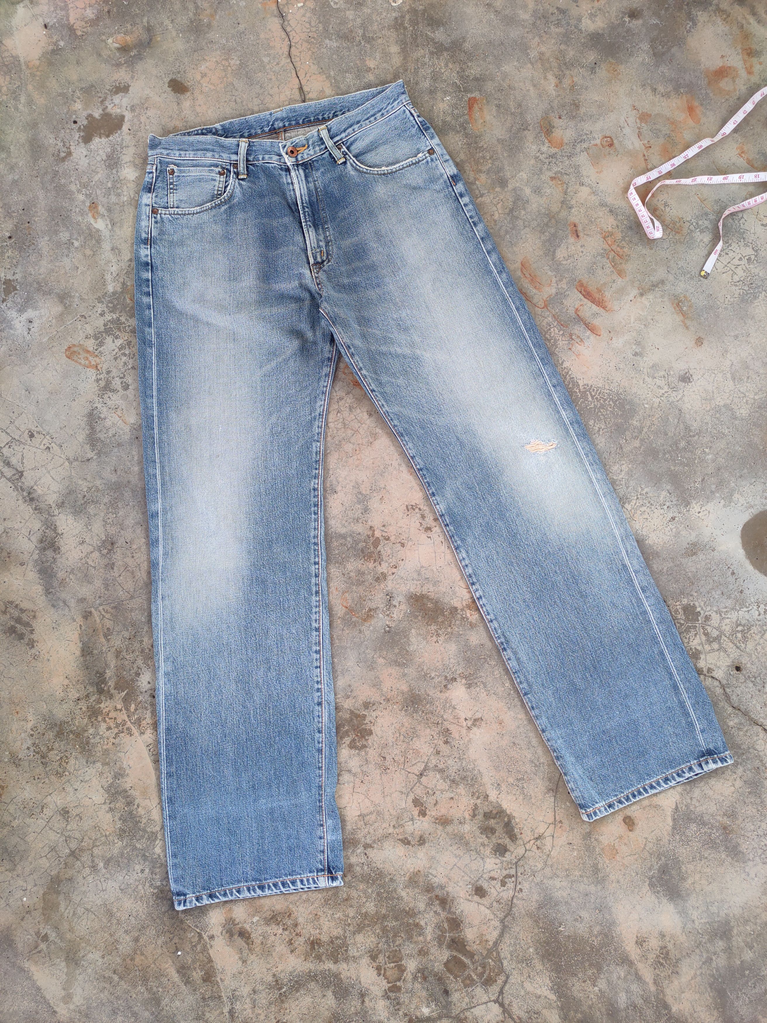 Edwin W34 VINTAGE EDWIN 505X SELVEDGE FADED DENIM PANTS Size US 34 / EU 50 - 2 Thumbnail