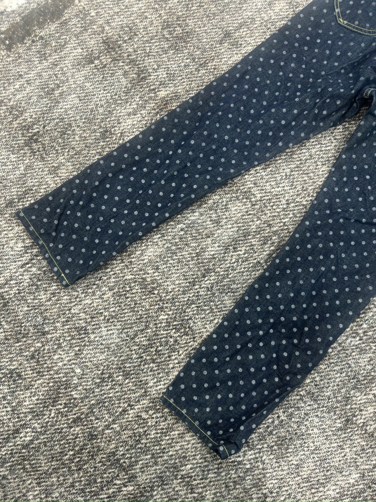If Six Was Nine × Kapital × Kapital Kountry Polkadot Cropped Denim Pant By Kapital Size US 29 - 8 Thumbnail