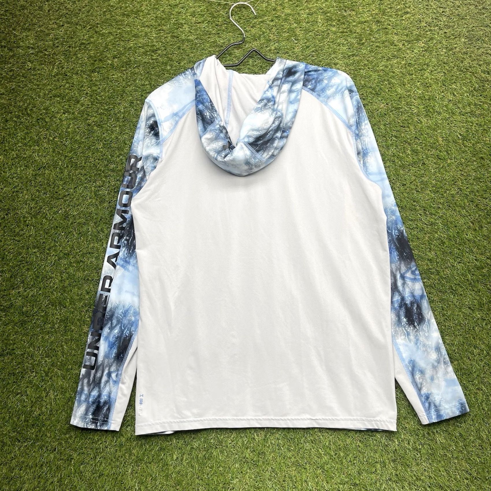Under Armour Under Armour Iso Chill Shirt Mens Medium Long Sleeve Hooded Pullover Jersey Blue Logo Athletic Fall Zipless? (Note: cannot add extra words) Size US M / EU 48-50 / 2 - 6 Thumbnail
