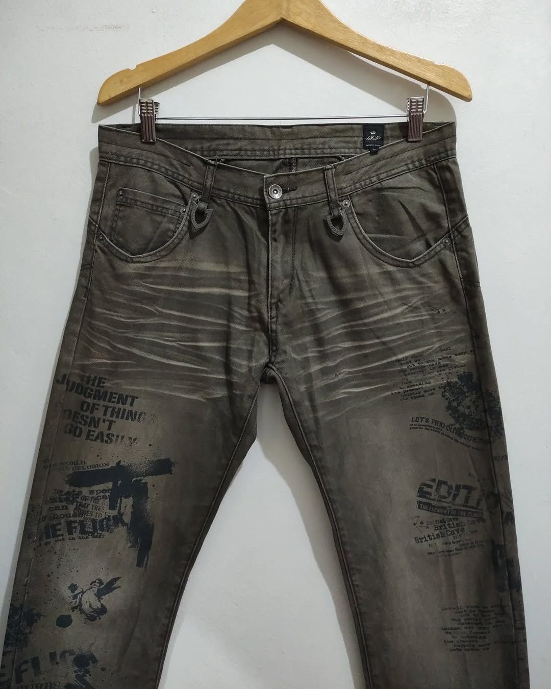 semanticdesign Rare Tattoo Semantic Design gun graphic bootcut jeans Size US 32 / EU 48 - 16 Thumbnail