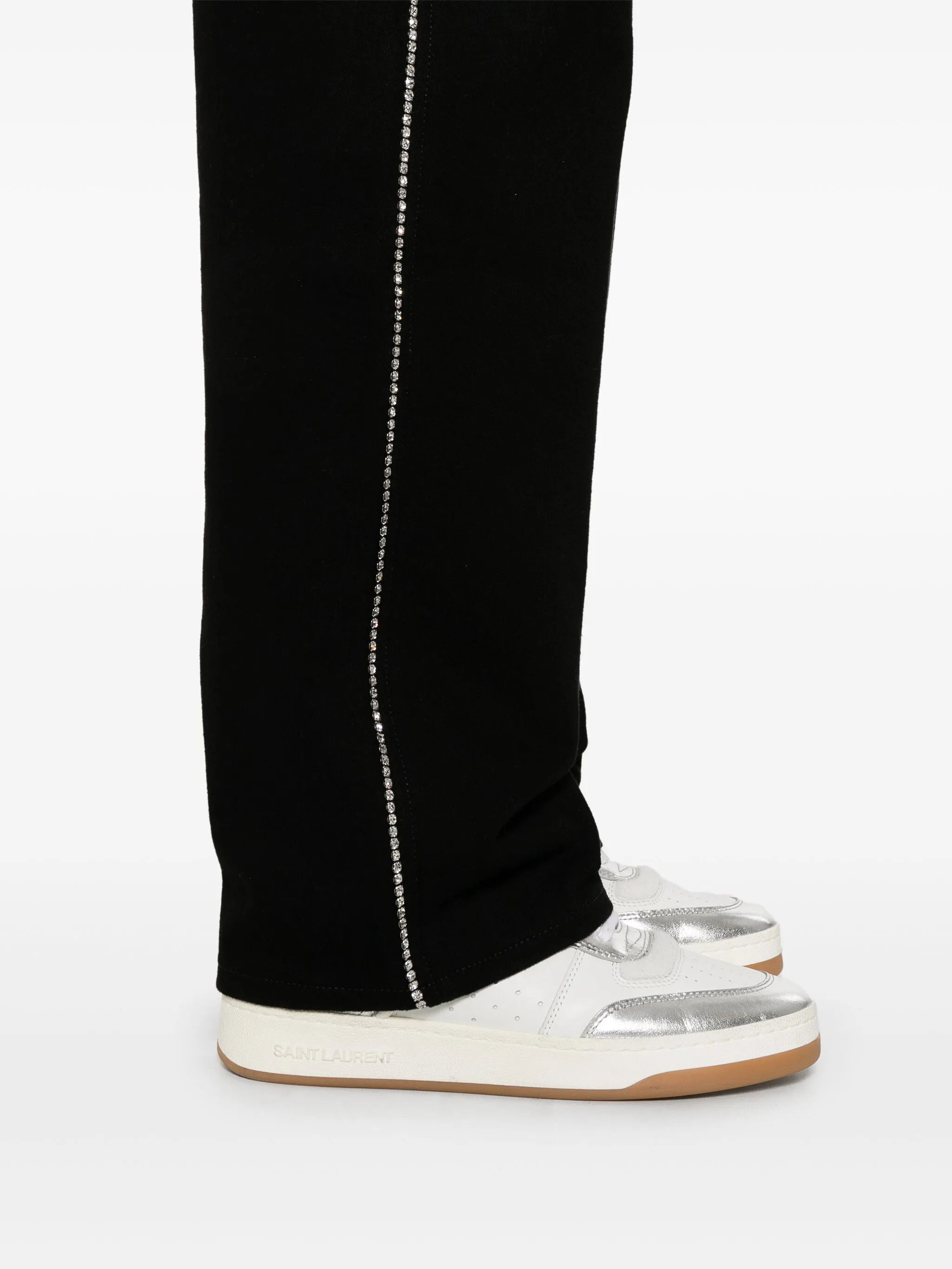 Amiri o1orln1025 Crystal Stripe Jeans in Black Size 28" / US 6 / IT 42 - 5 Thumbnail