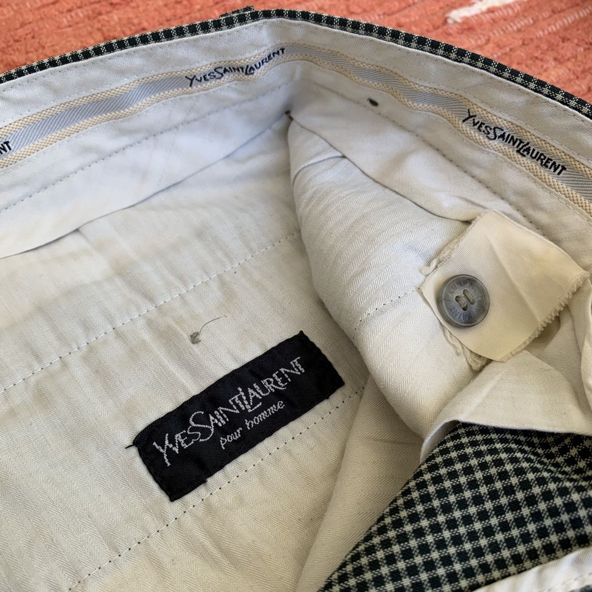 Yves Saint Laurent Yves Saint Laurent Pour Homme Plaid Trouser Size US 32 / EU 48 - 5 Thumbnail