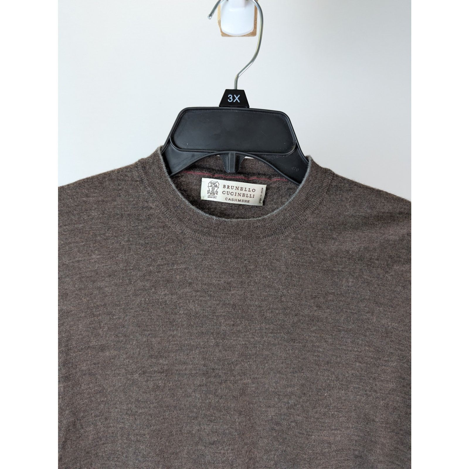 Brunello Cucinelli o1rshd1 CC20 Sweater in Dark Brown Size US M / EU 48-50 / 2 - 7 Thumbnail